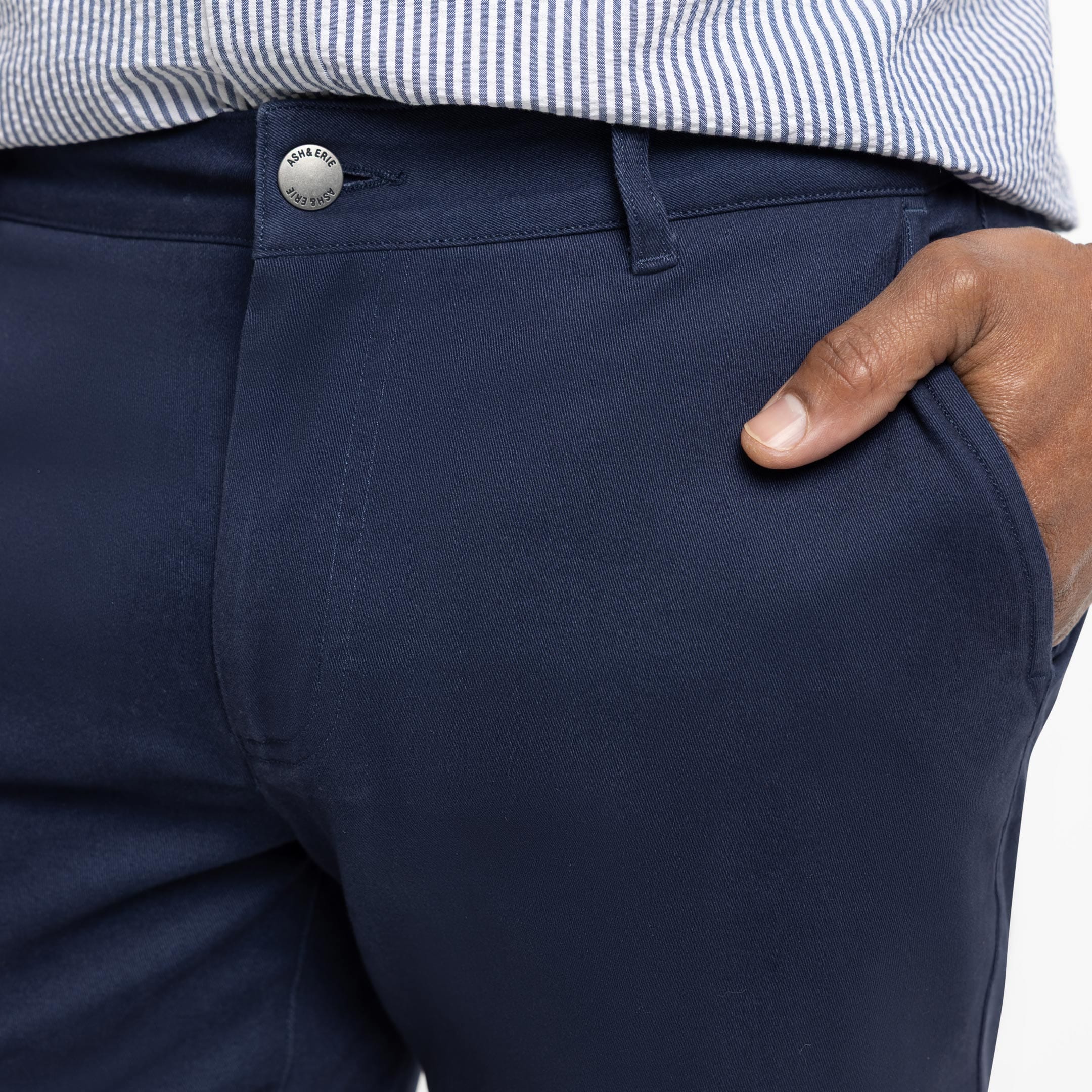 5" Navy Lightweight Signature Chino Short - Image 5