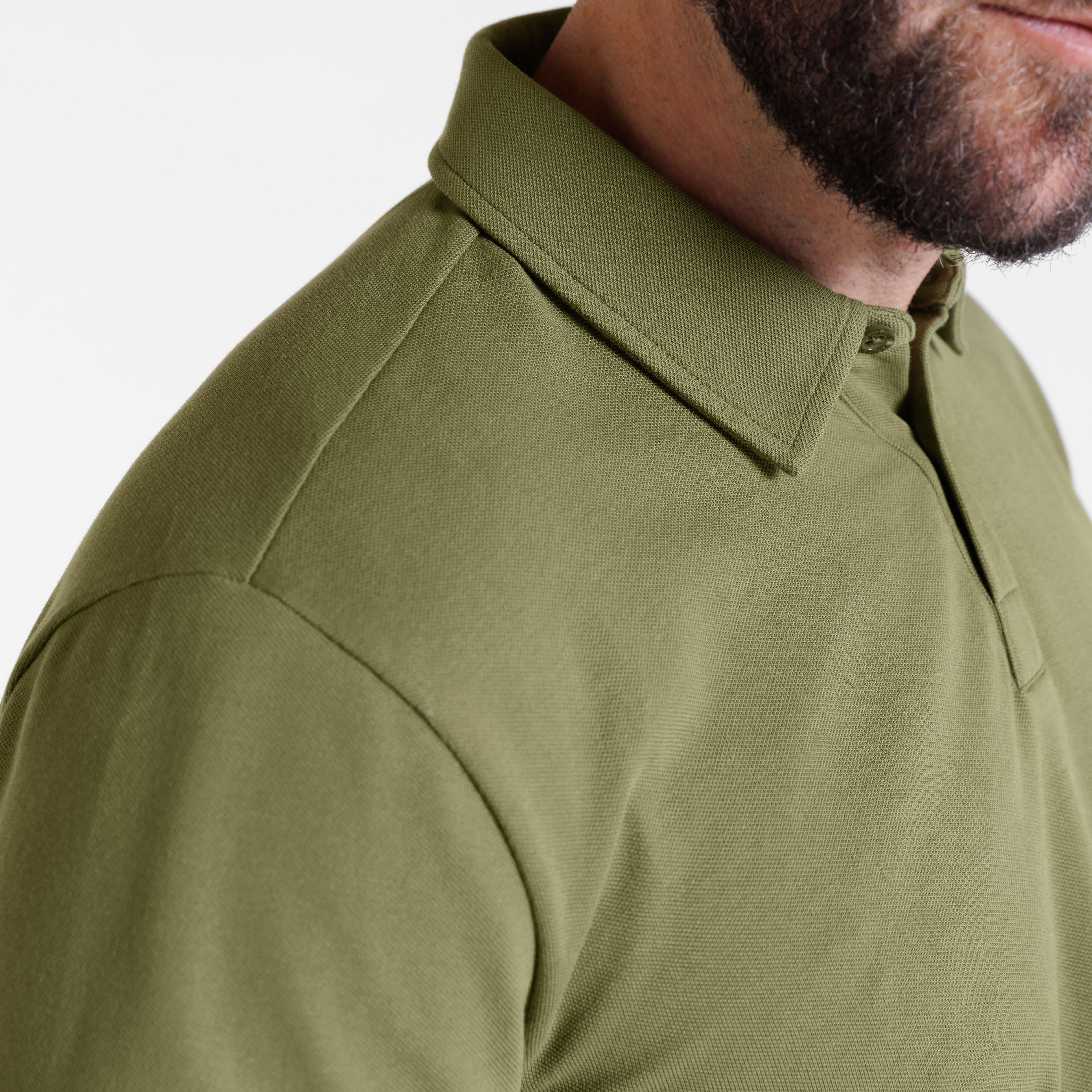 Army Green Pique Daily Polo - Image 5