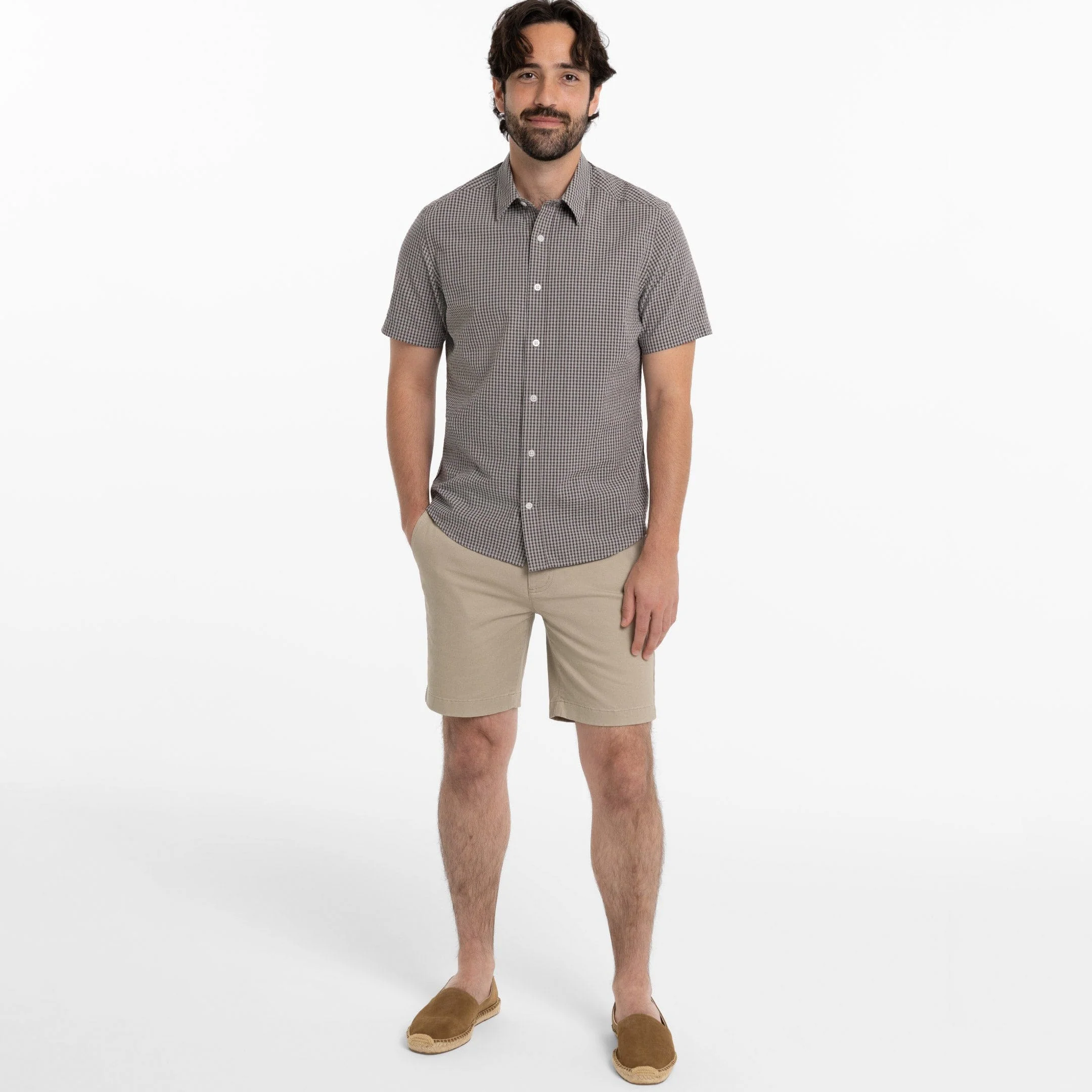 Ashford Plaid Seersucker Short Sleeve Shirt - Image 2