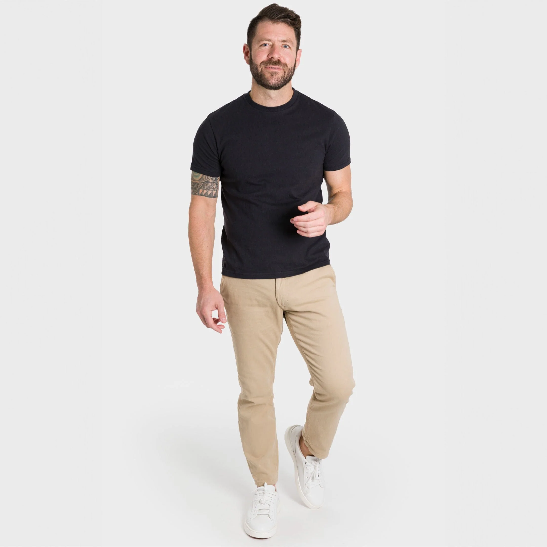 Black Crew Neck Tee - Image 2