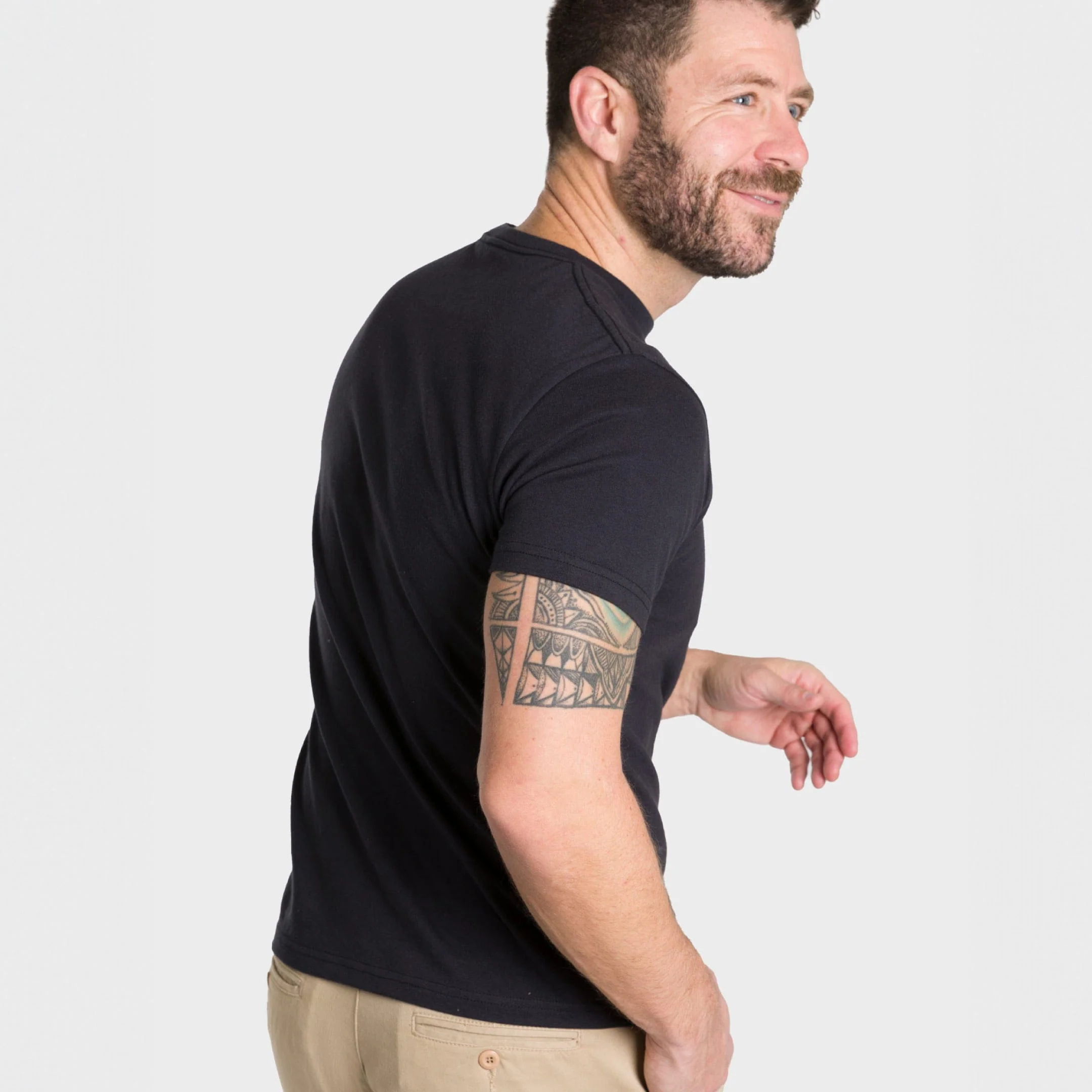 Black Crew Neck Tee - Image 3