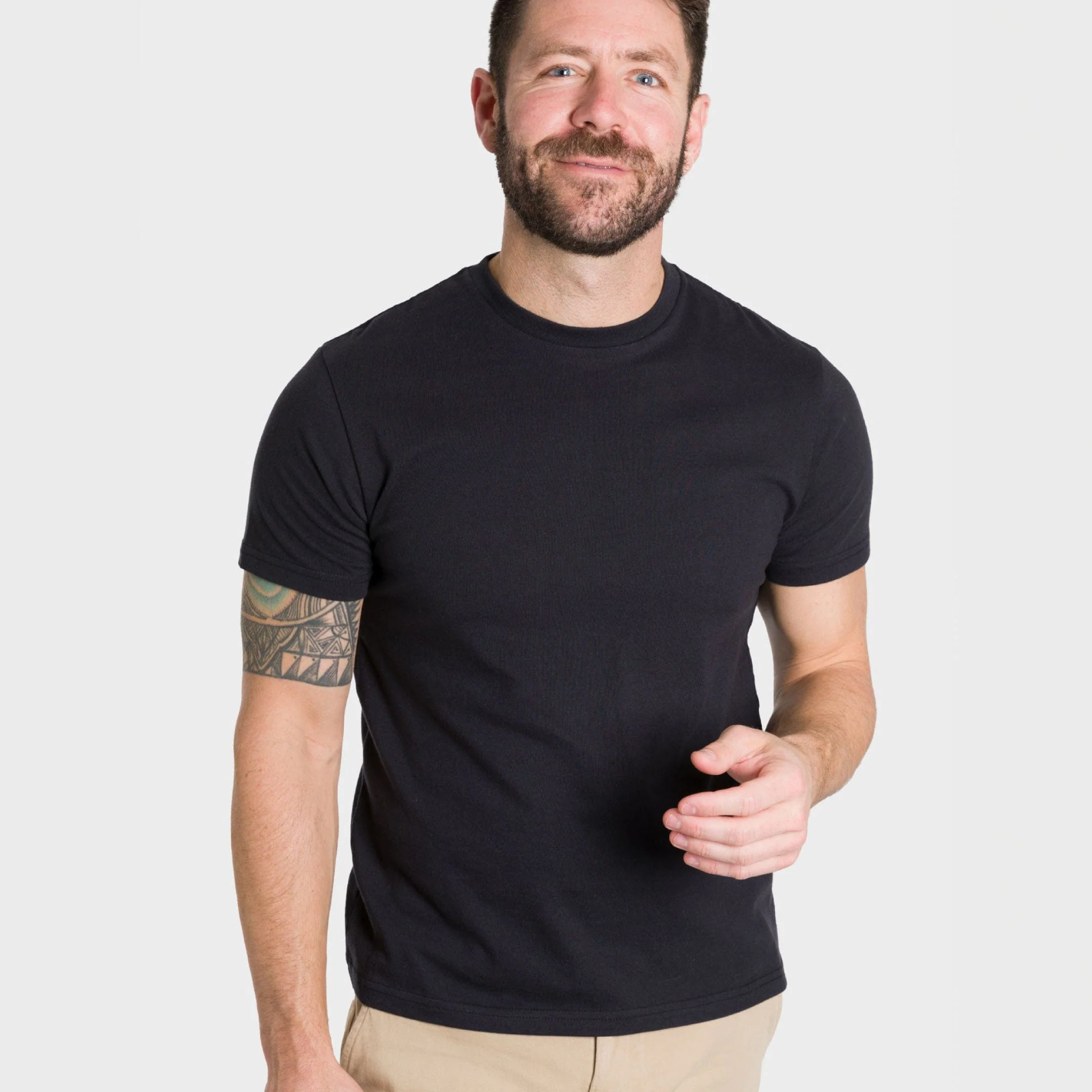 Black Crew Neck Tee - Image 6