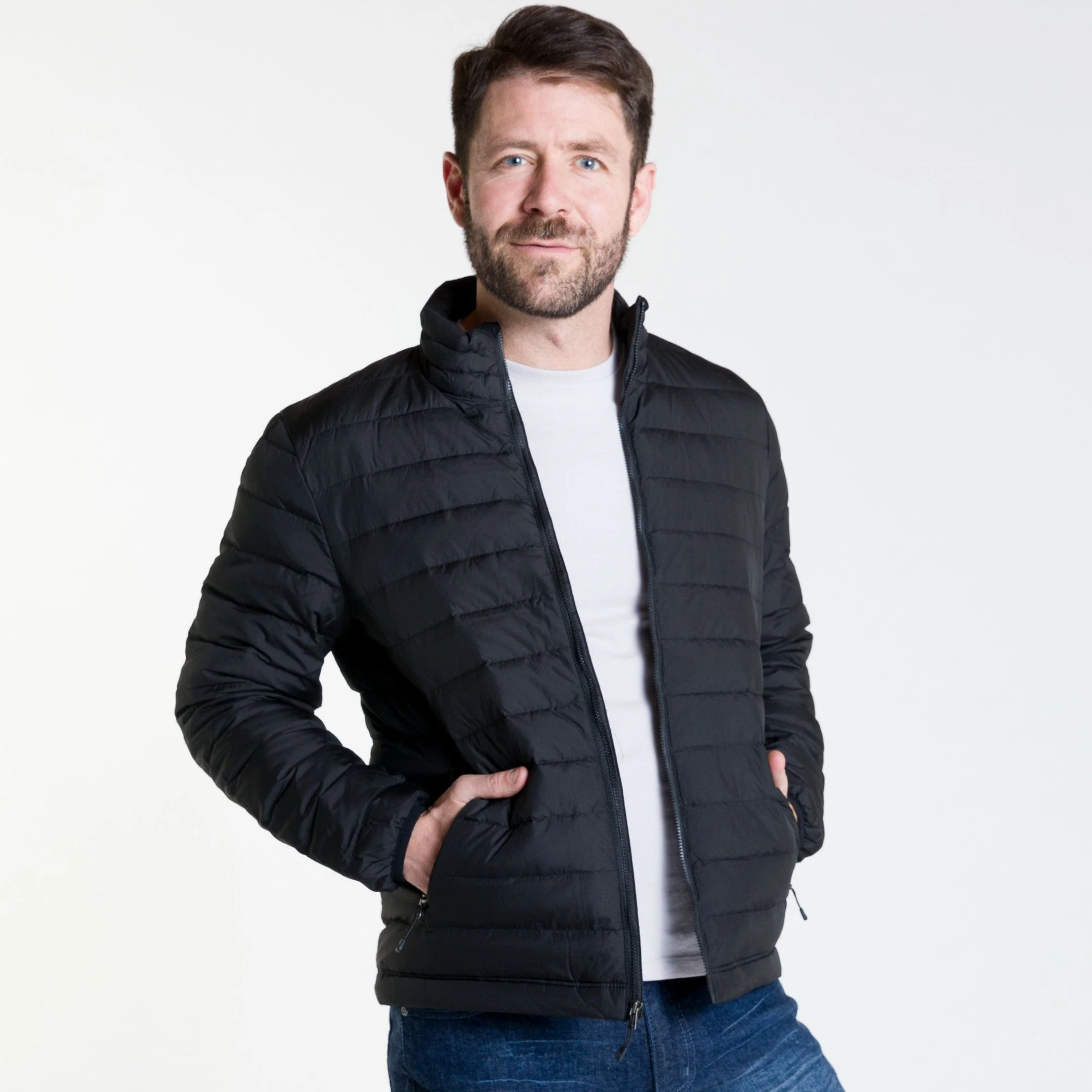 Black Fjord Down Jacket - Image 6