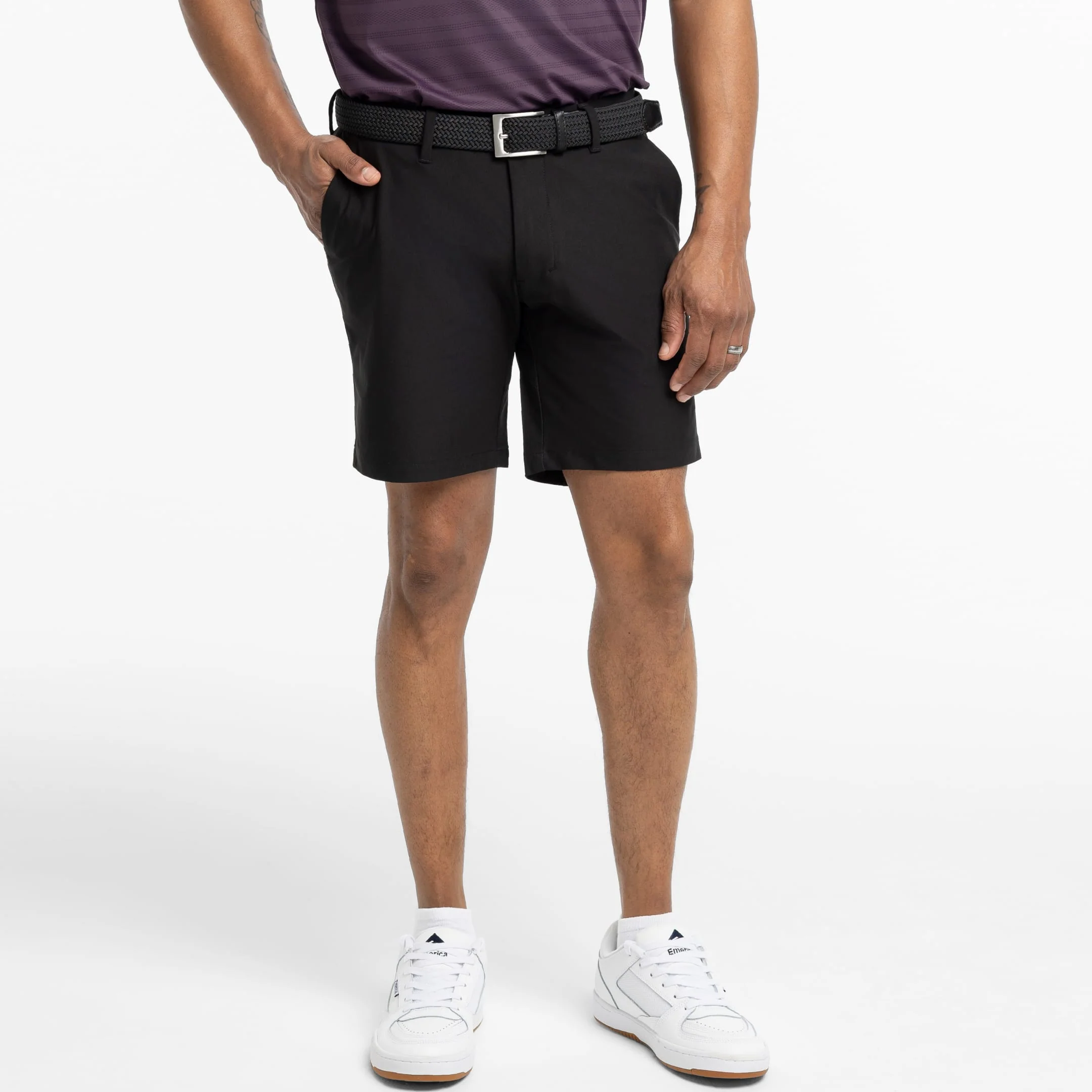 Black Hybrid XYZ Chino Short