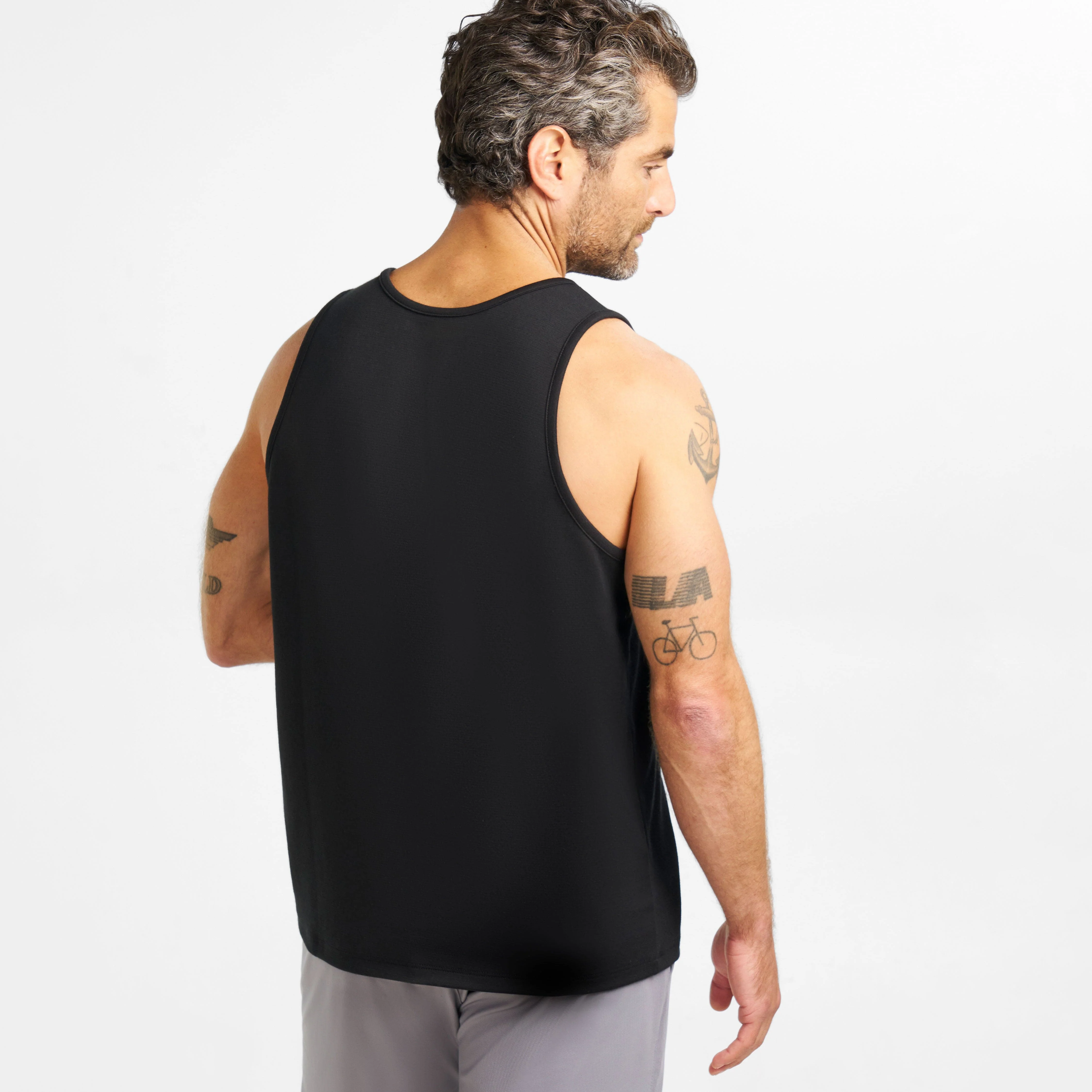 Black Micro Pique Tank - Image 3