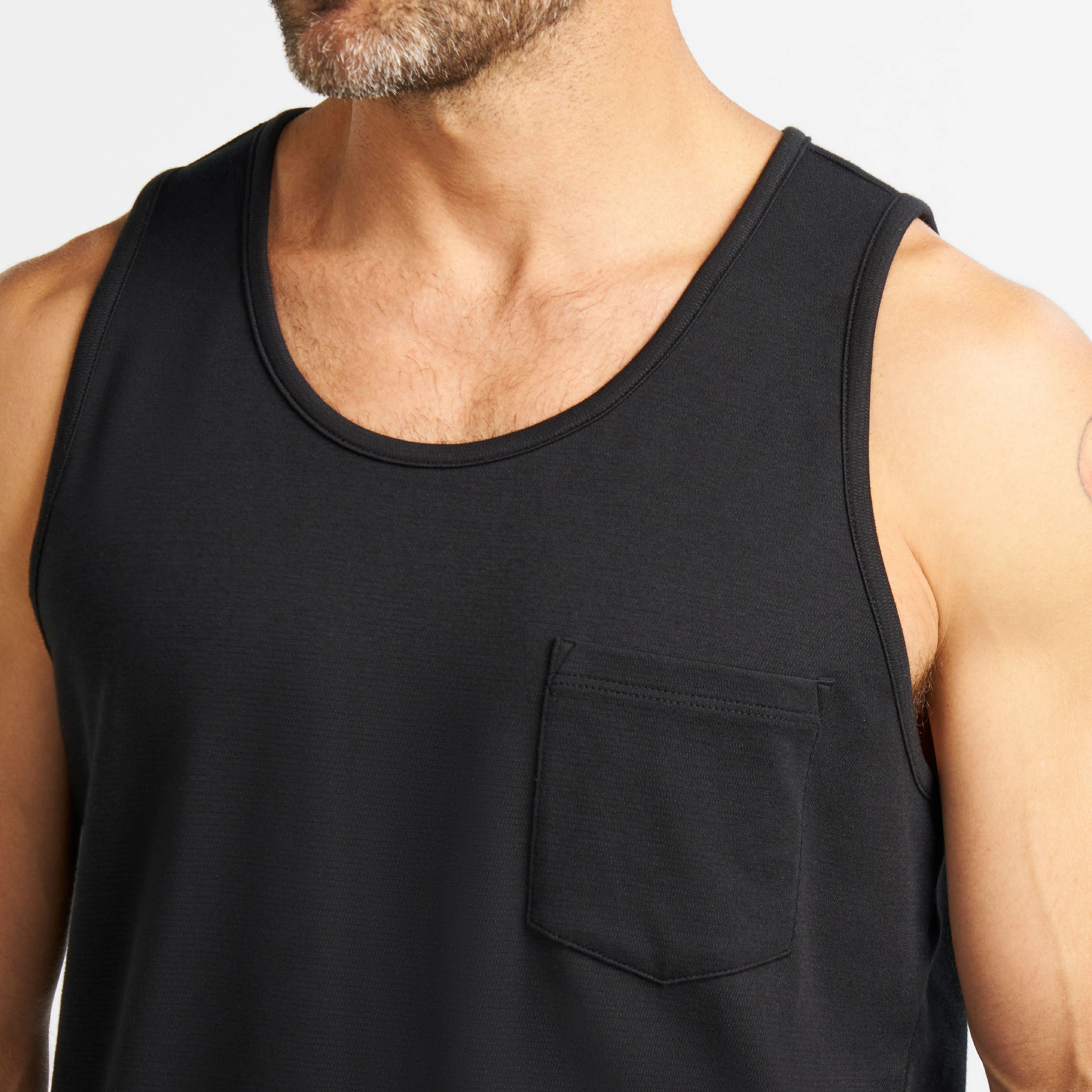 Black Micro Pique Tank - Image 4