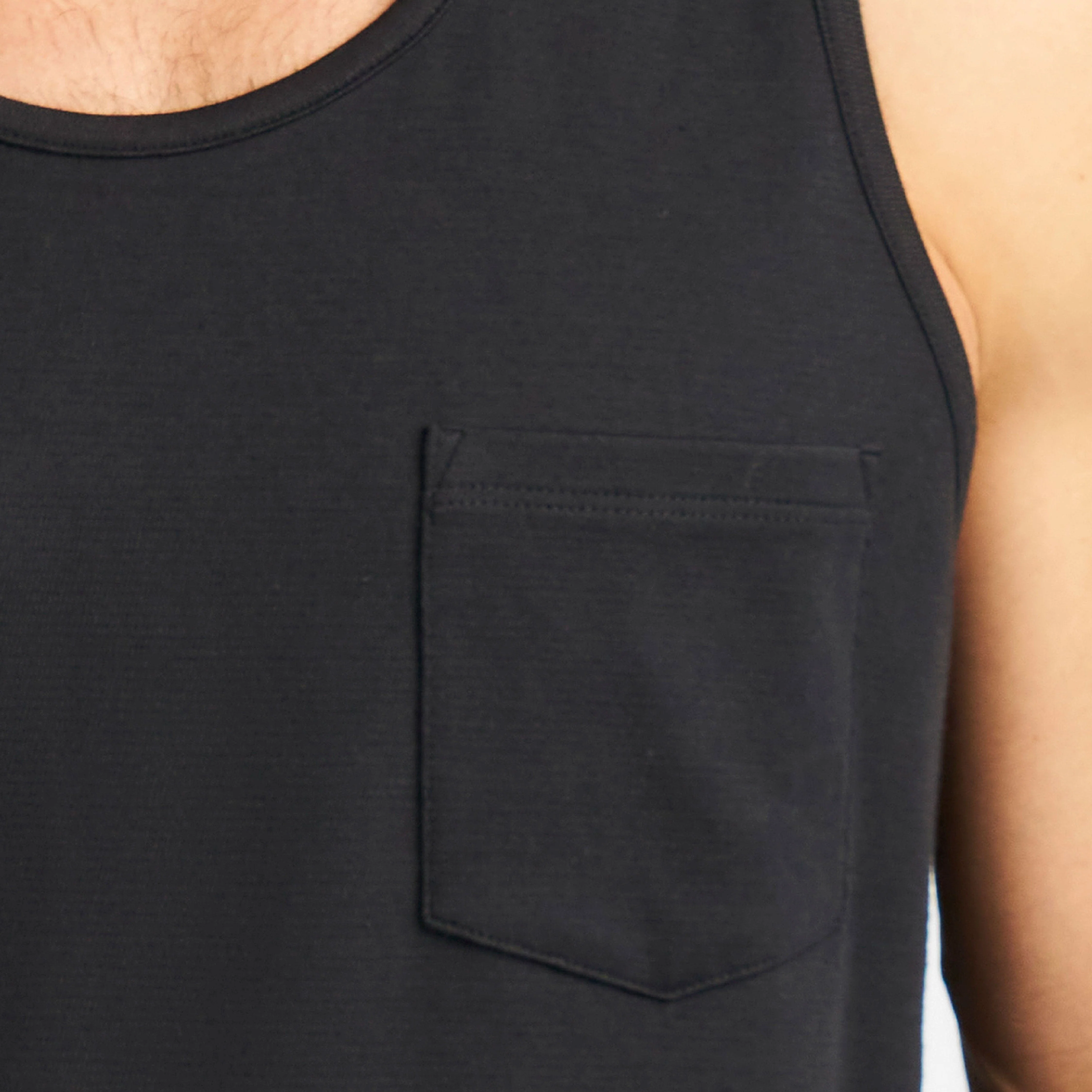 Black Micro Pique Tank - Image 5