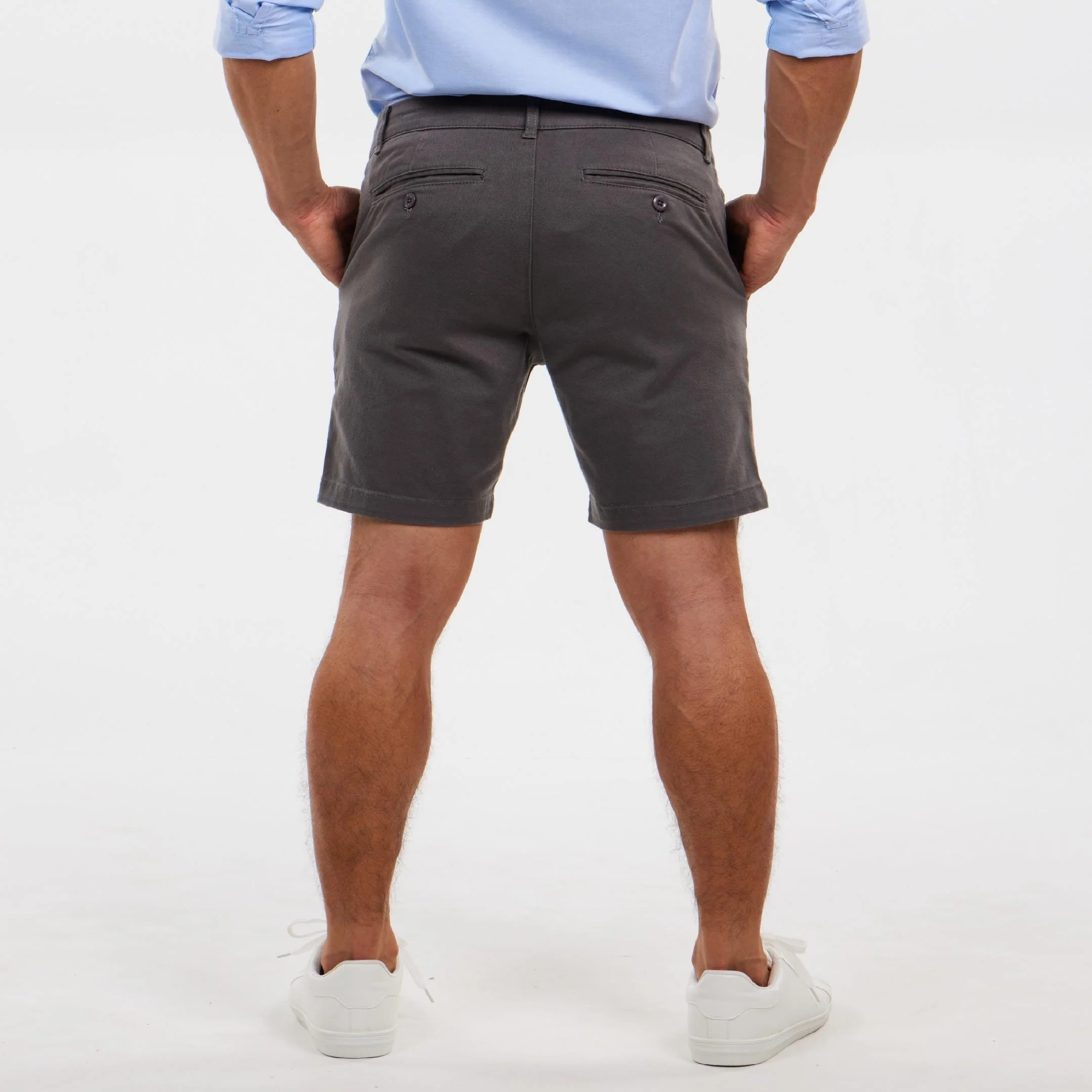 Black Sand Stretch Washed Chino Short - Image 3