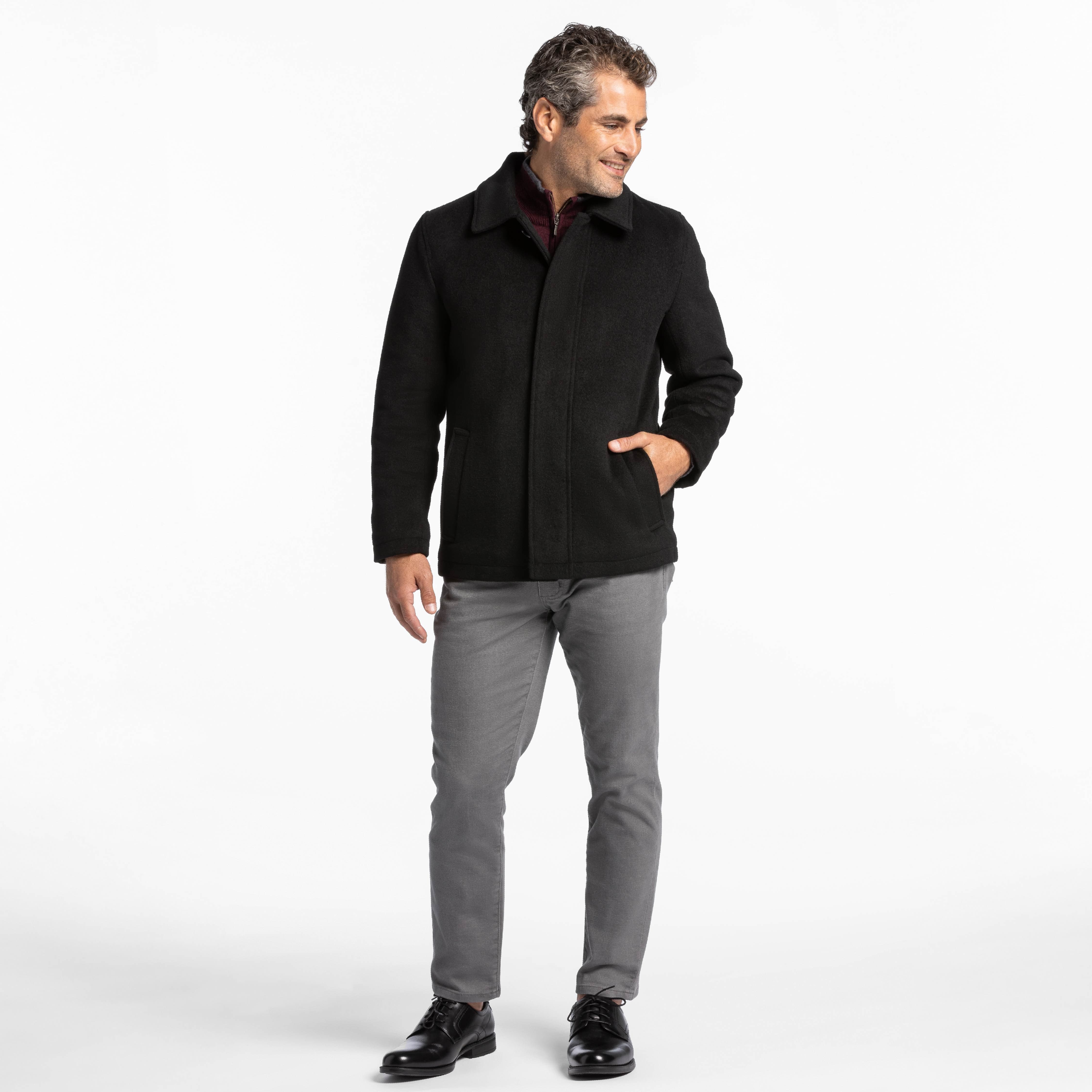 Black Wool Peacoat - Image 6