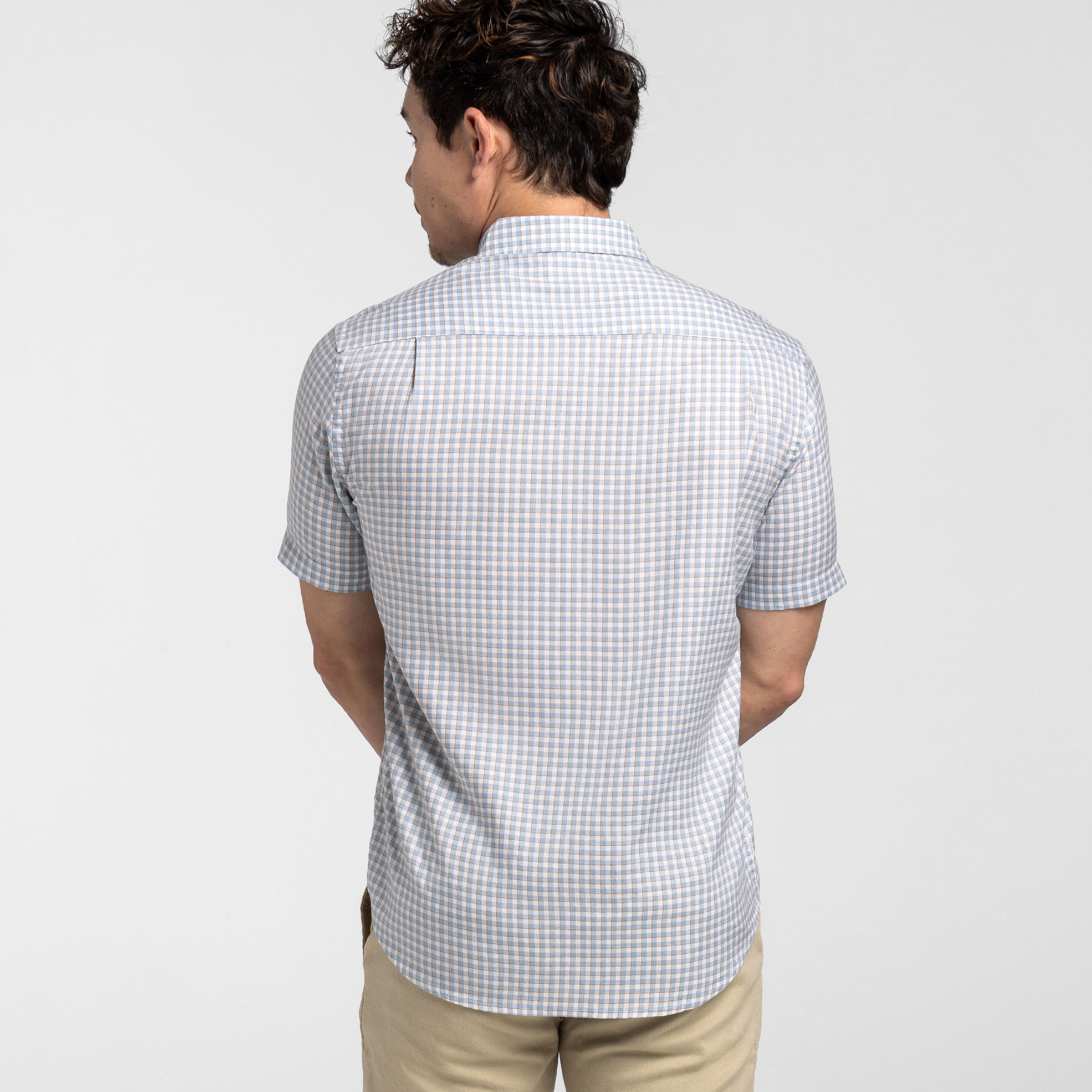 Blue Cedar Plaid Short Sleeve Shirt - Image 3