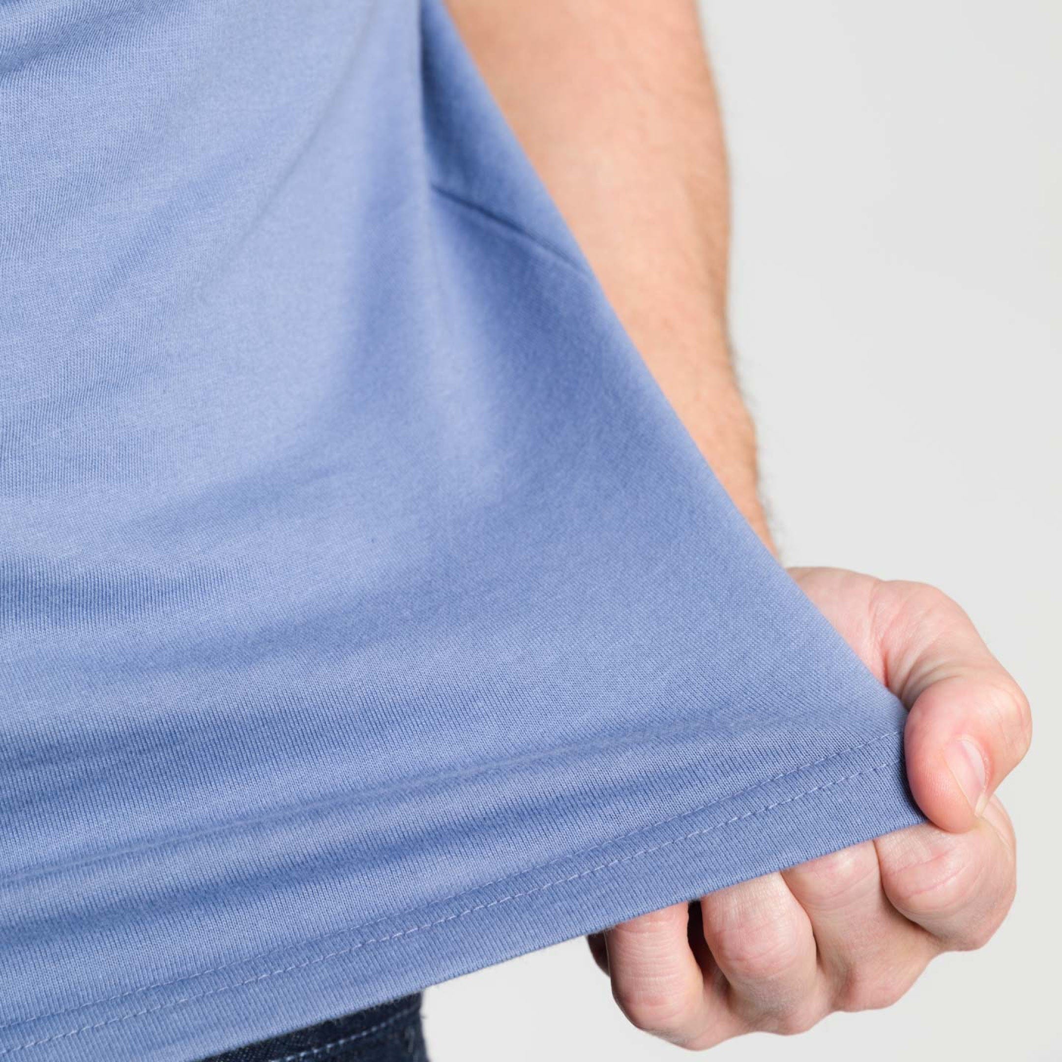 Blue Crew Neck Tee - Image 5