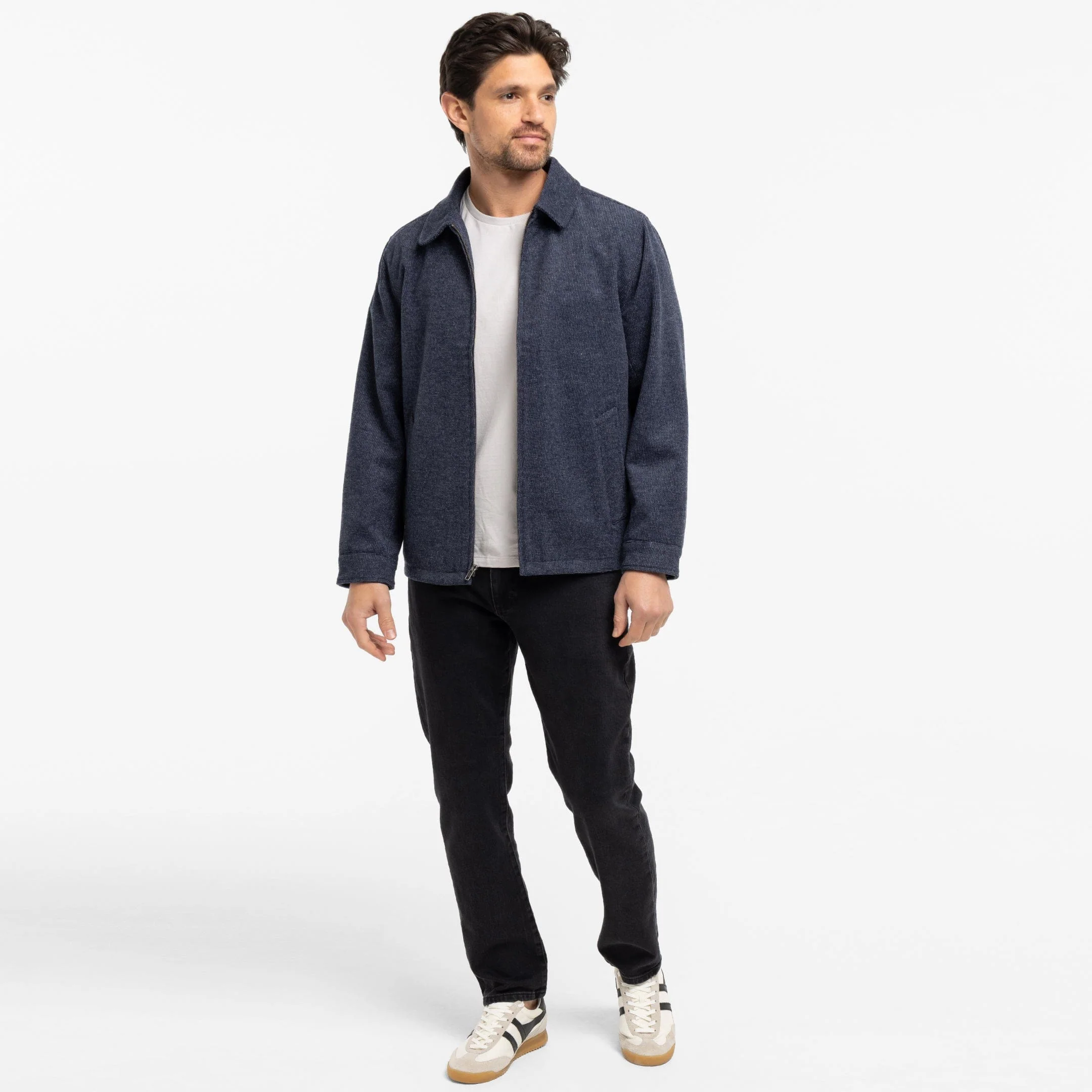 Blue Herringbone City Jacket - Image 2