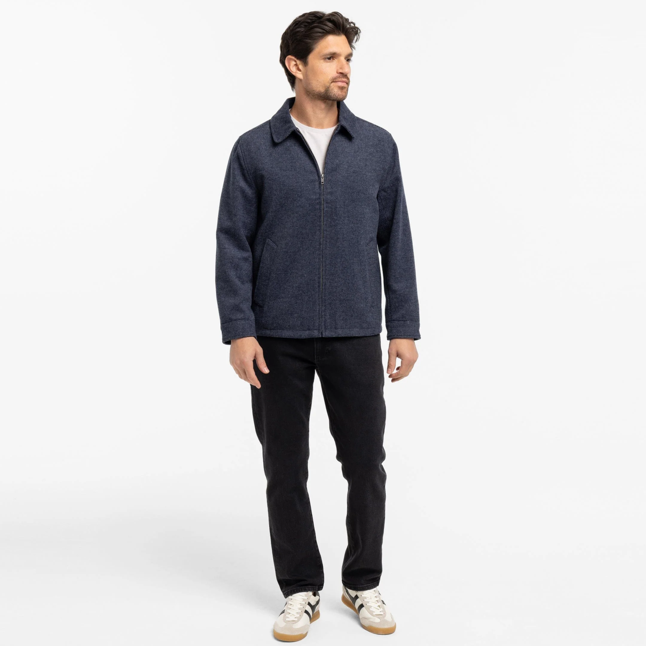 Blue Herringbone City Jacket - Image 6