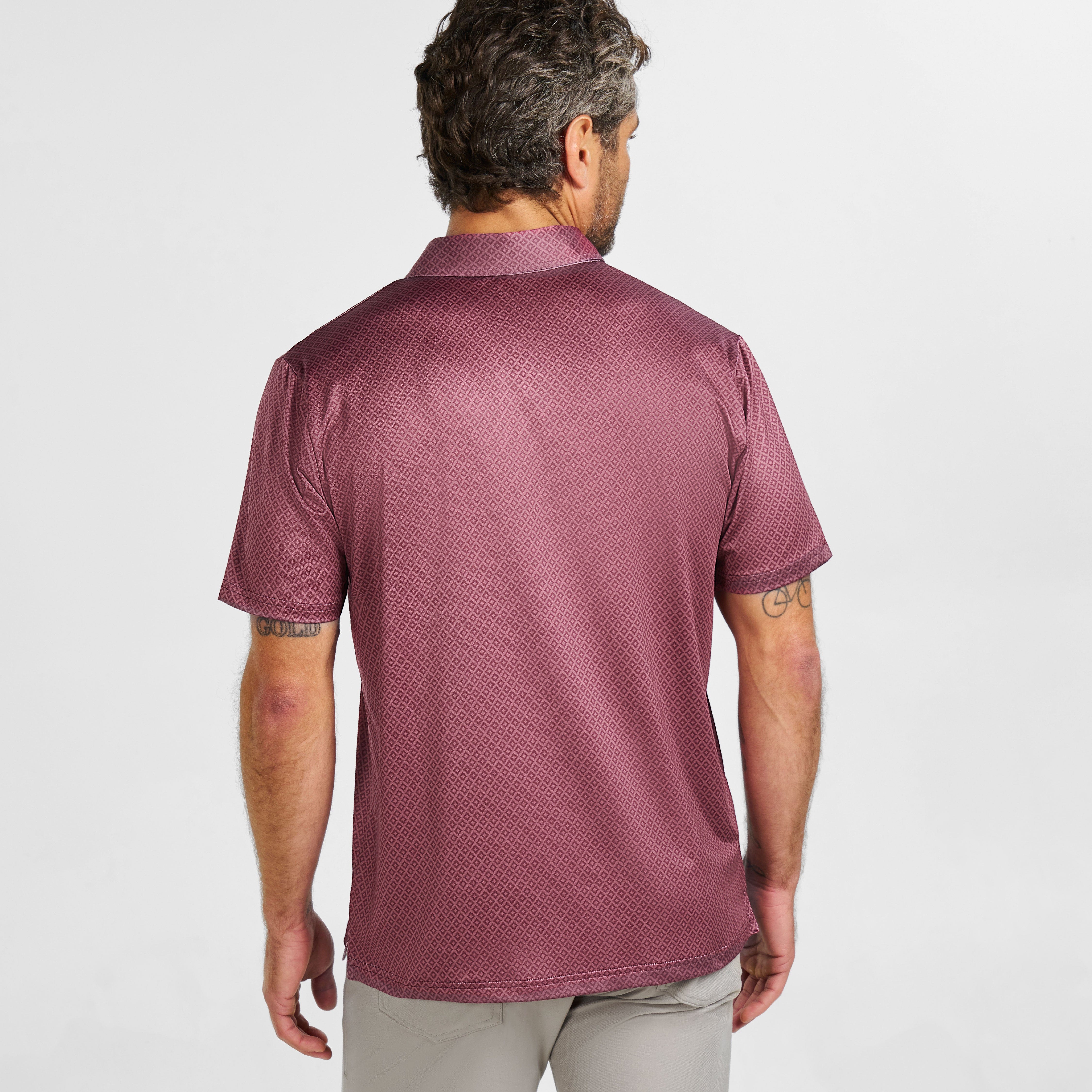 Burgundy Links Tech Polo - Image 3