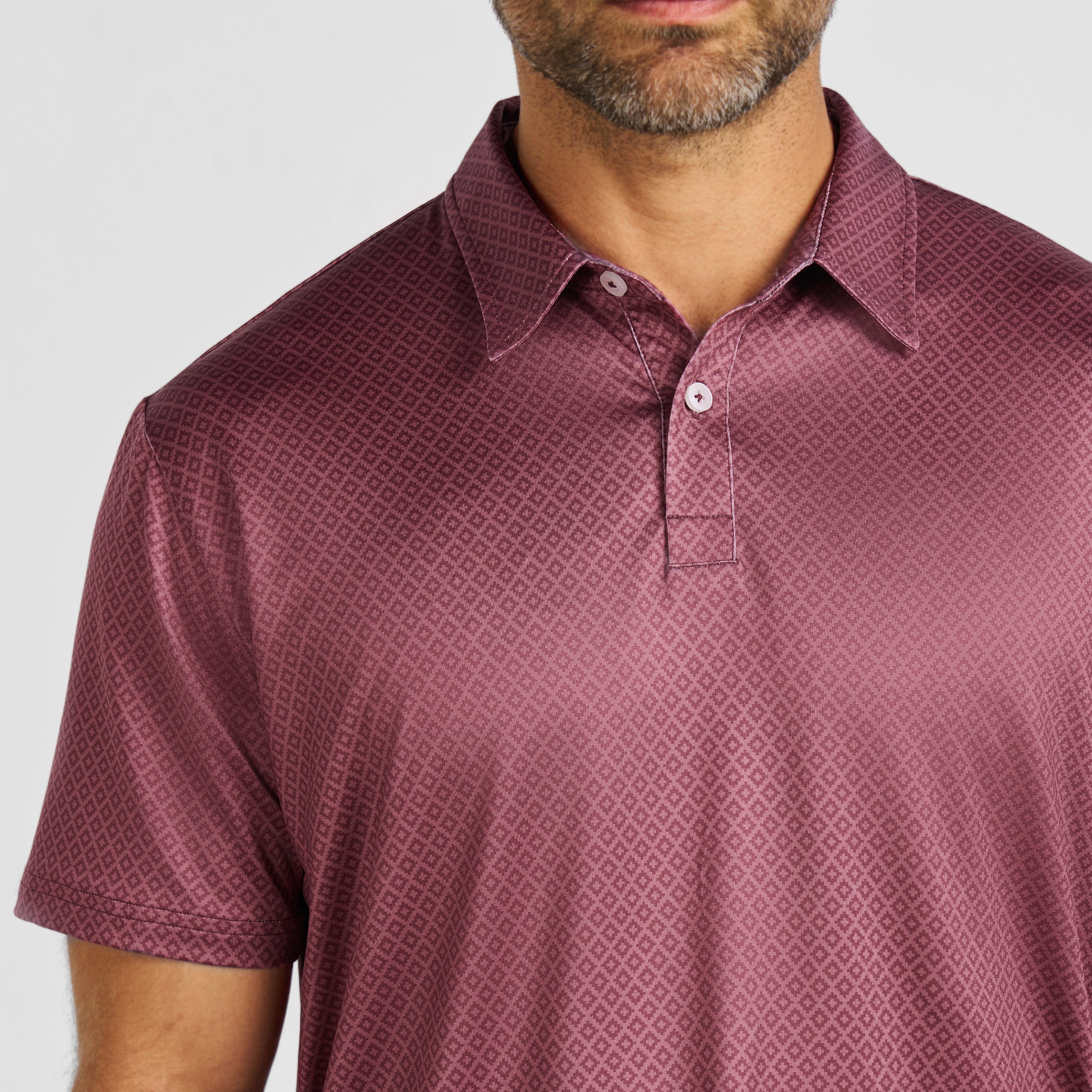 Burgundy Links Tech Polo - Image 5