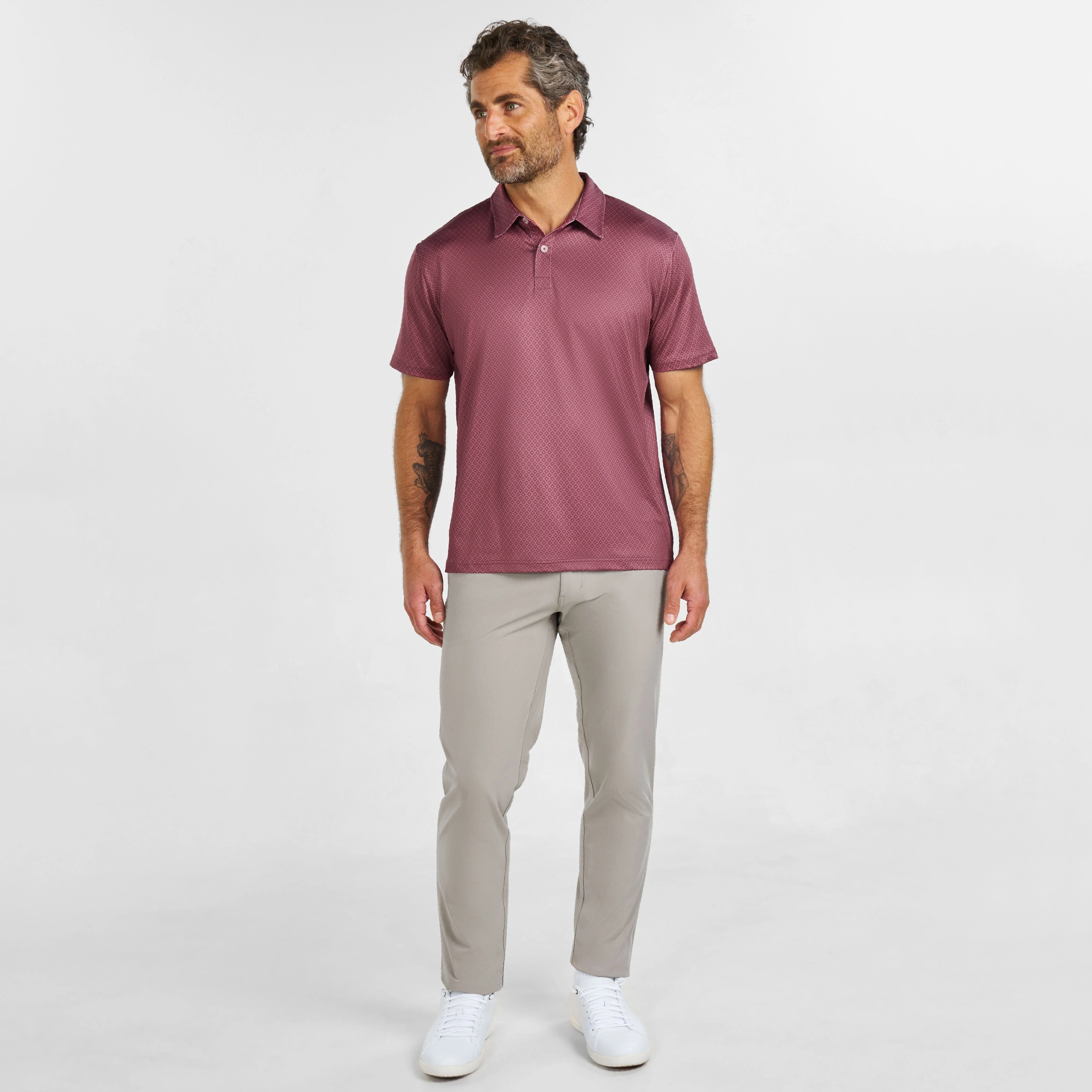 Burgundy Links Tech Polo - Image 6