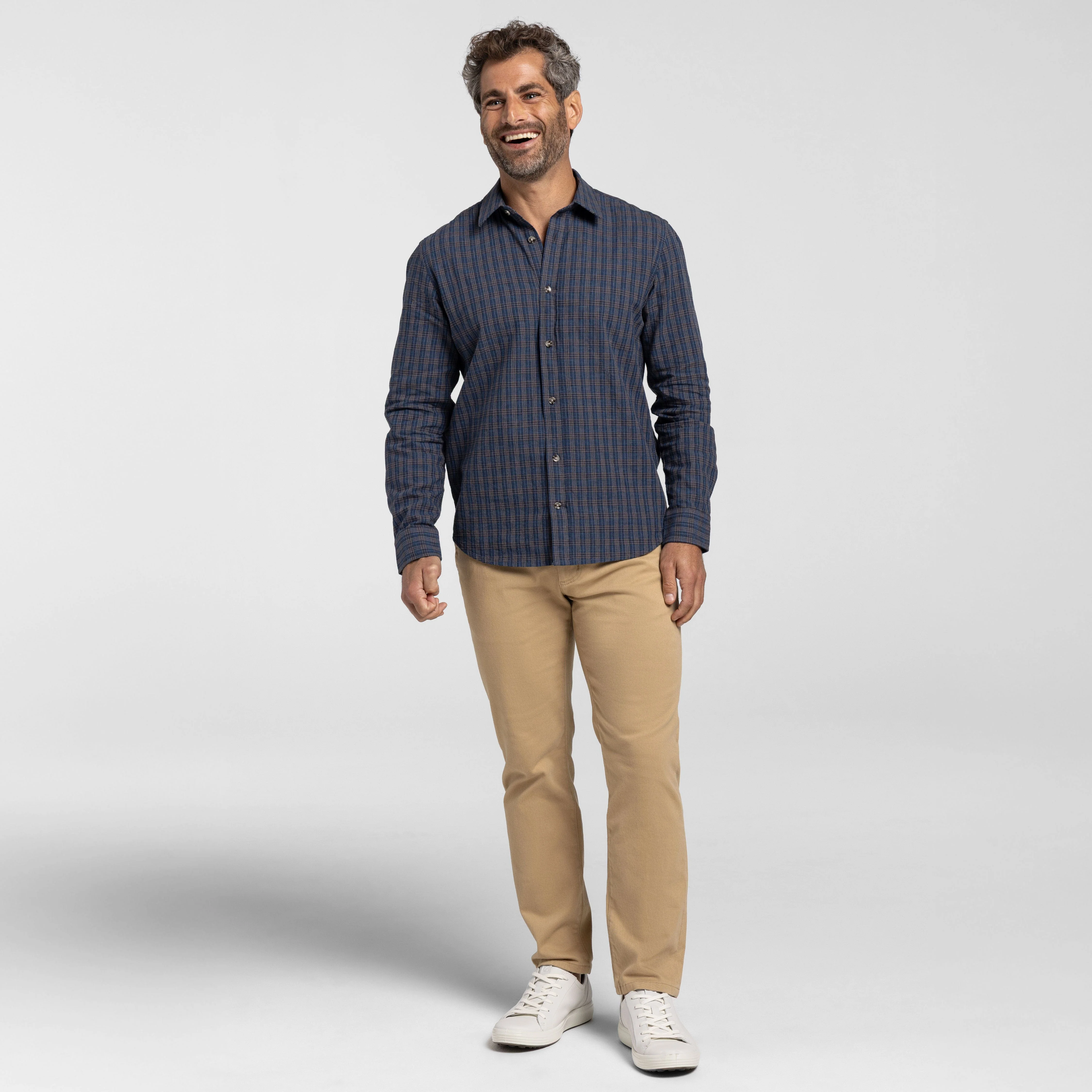 Buxton Blue Linen Shirt - Image 2