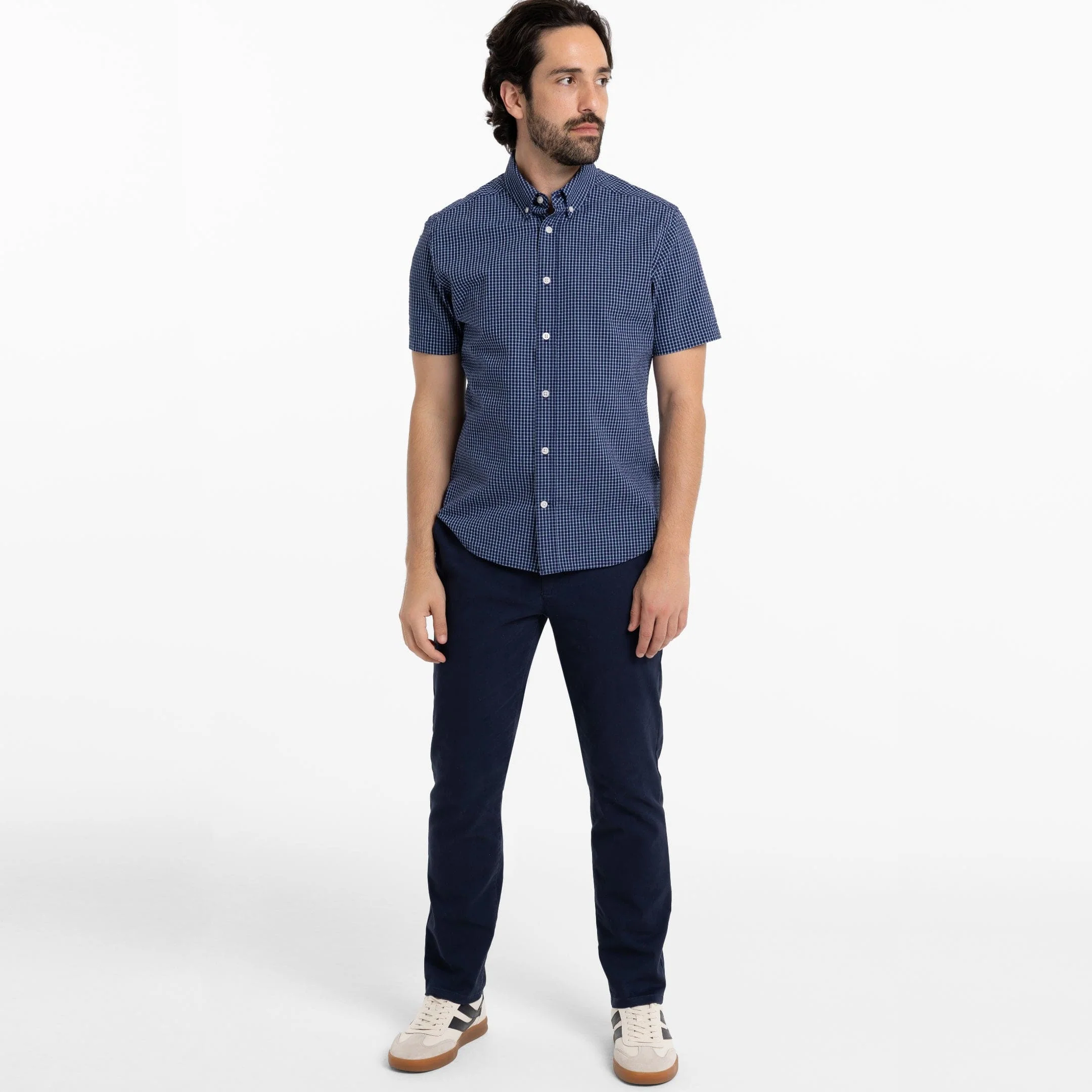 Cape Plaid Seersucker Short Sleeve Shirt - Image 2