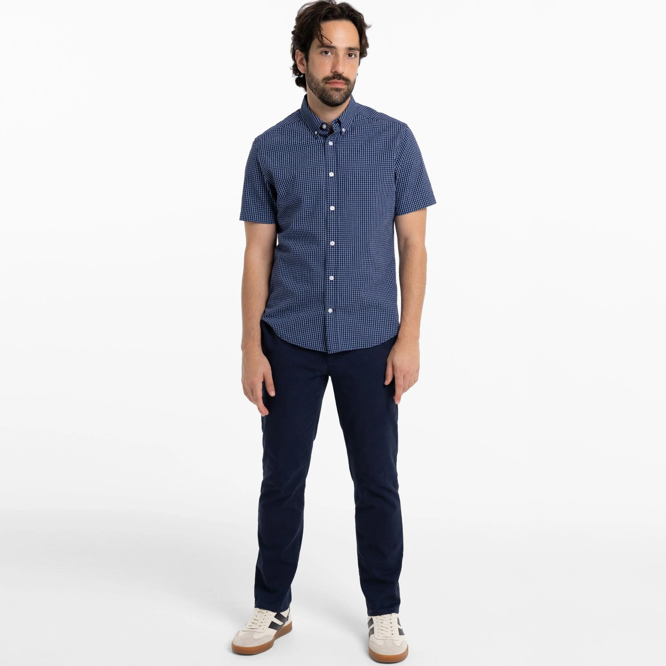 Cape Plaid Seersucker Short Sleeve Shirt - Image 6