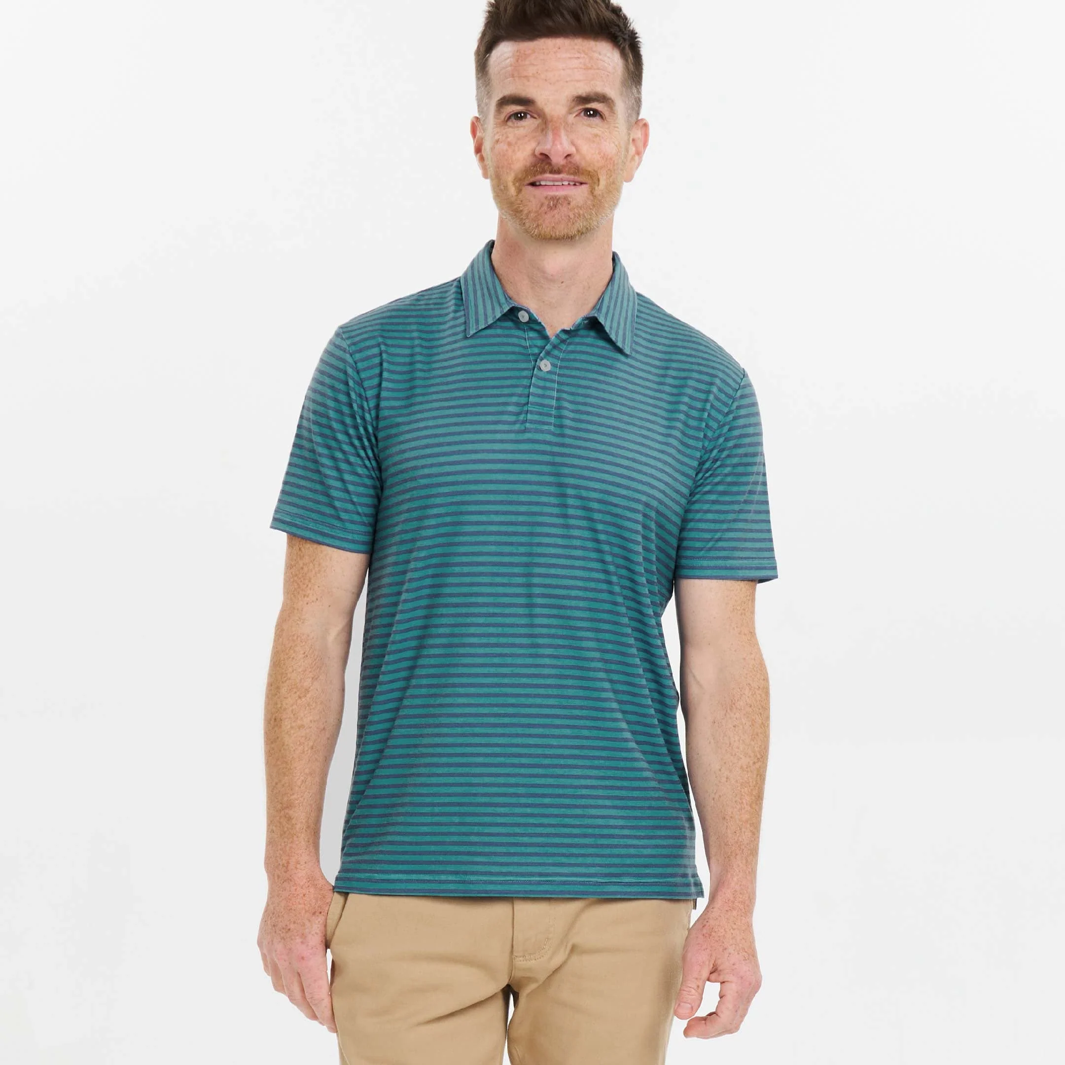 Cayman Stripes Tech Polo - Image 6