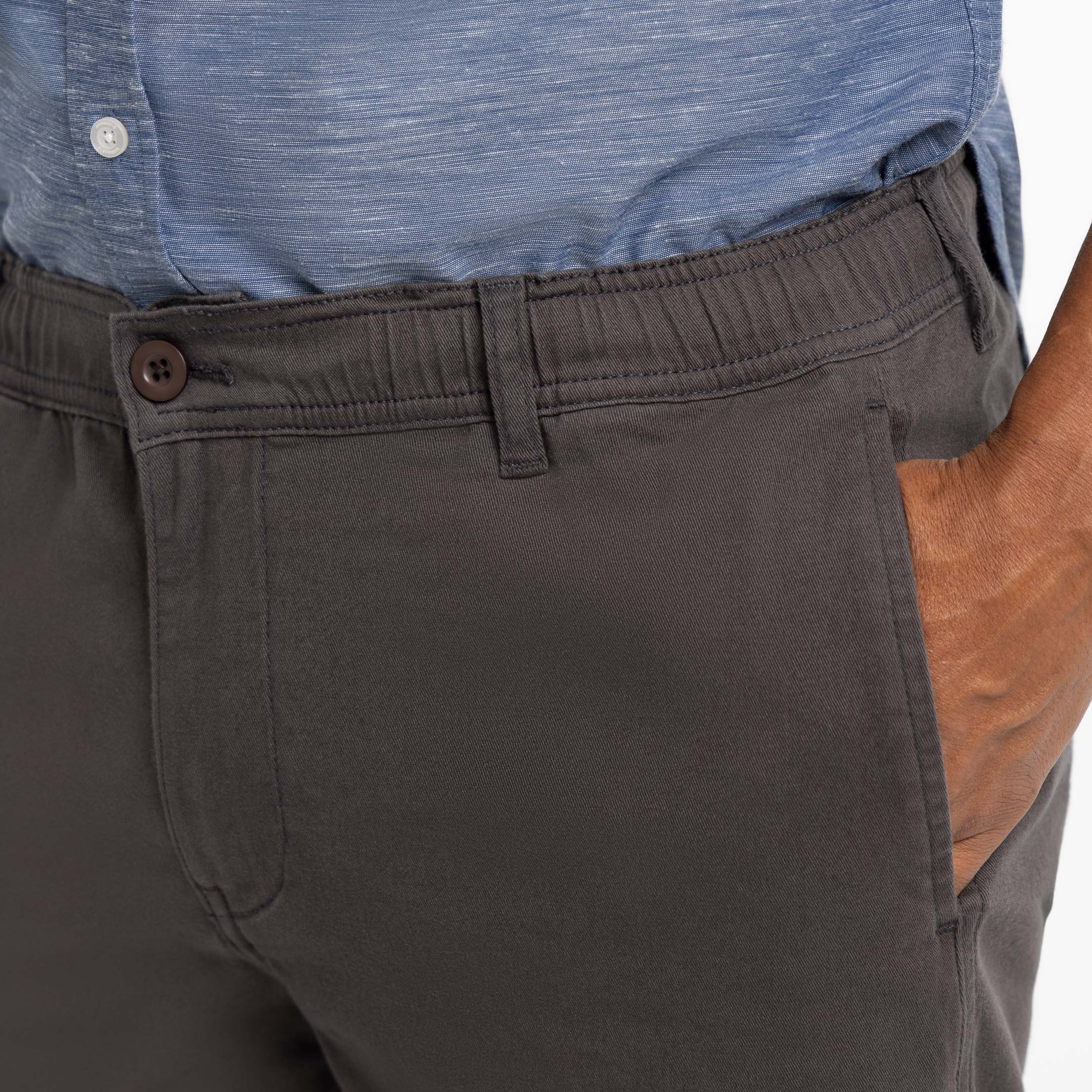 Charcoal Easy Chino Short - Image 4