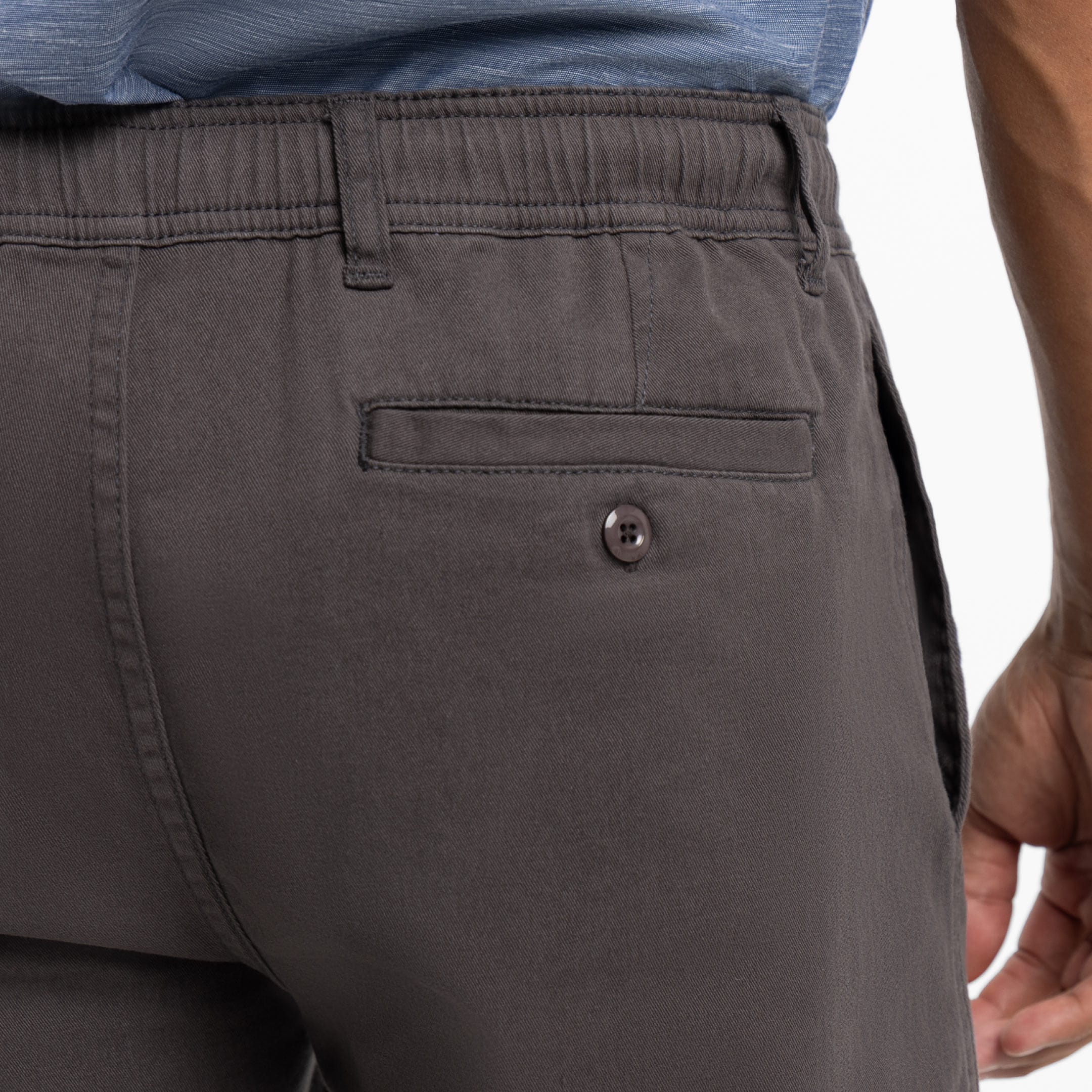 Charcoal Easy Chino Short - Image 5