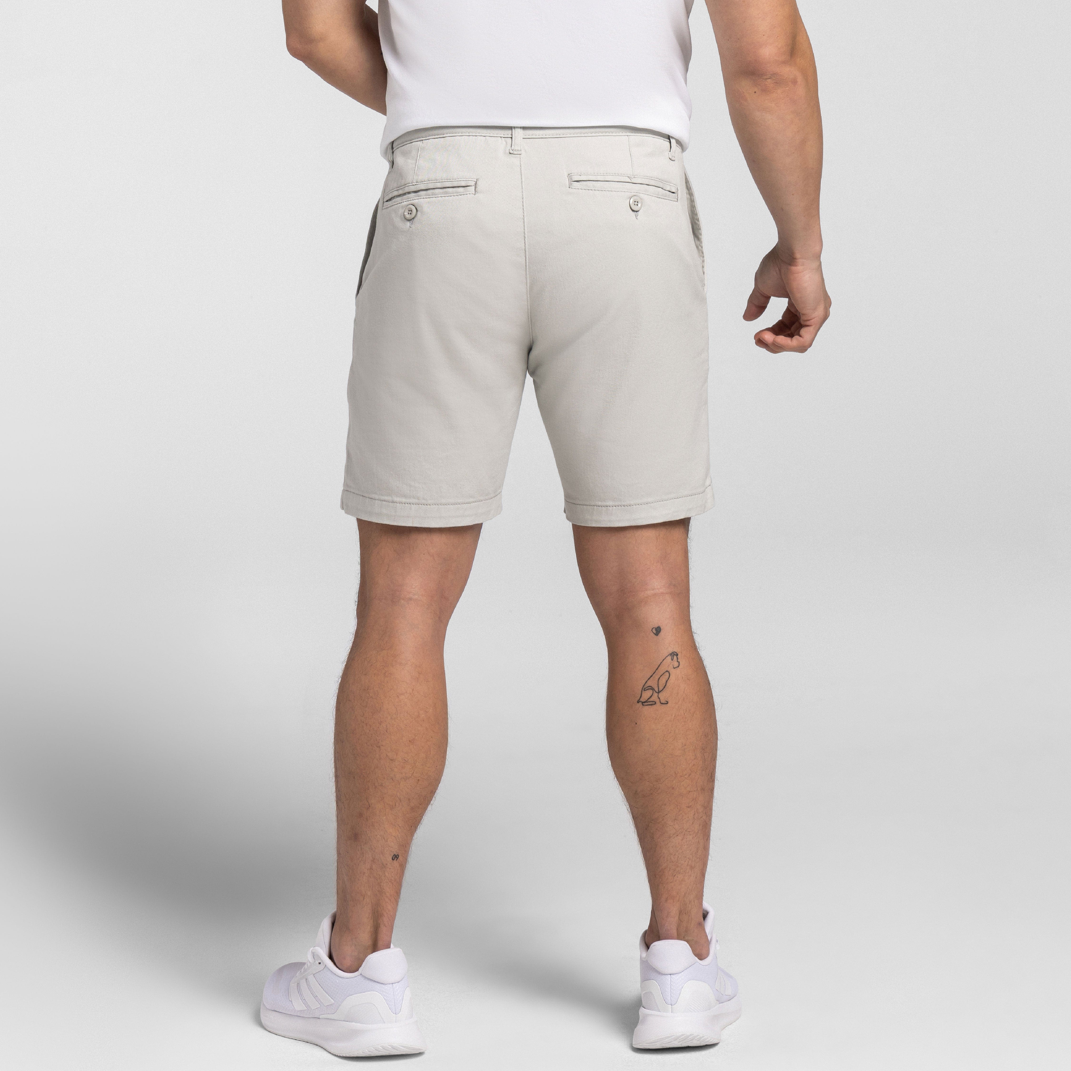 Cloud Grey Lightweight Stretch Chino Short - Image 3
