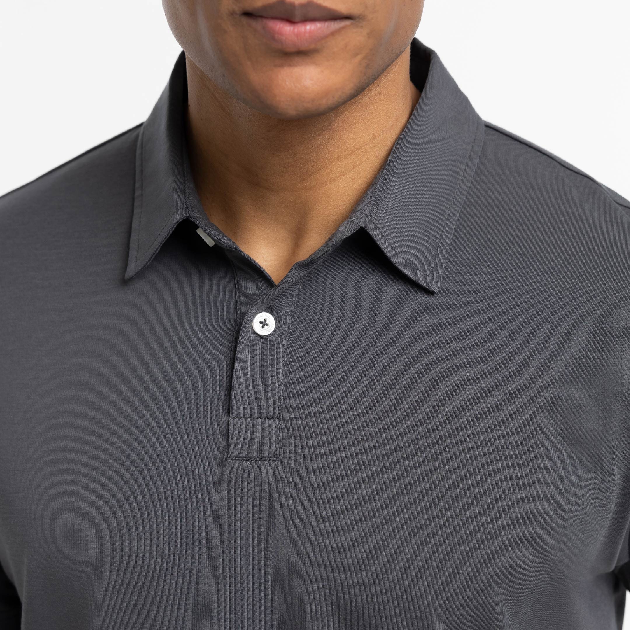 Dark Grey Tech Polo - Image 4