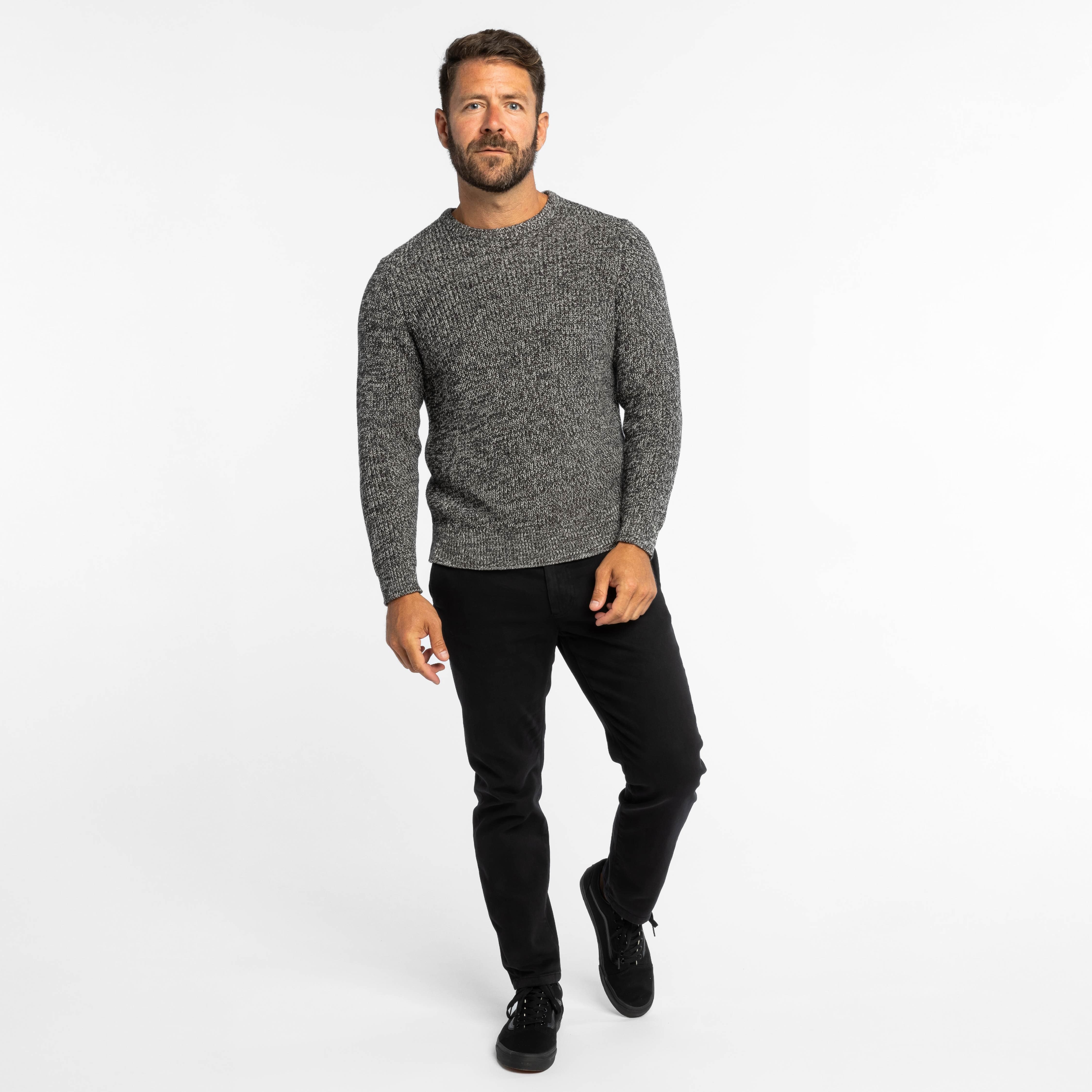 Fog Grey Knit Sweater - Image 2