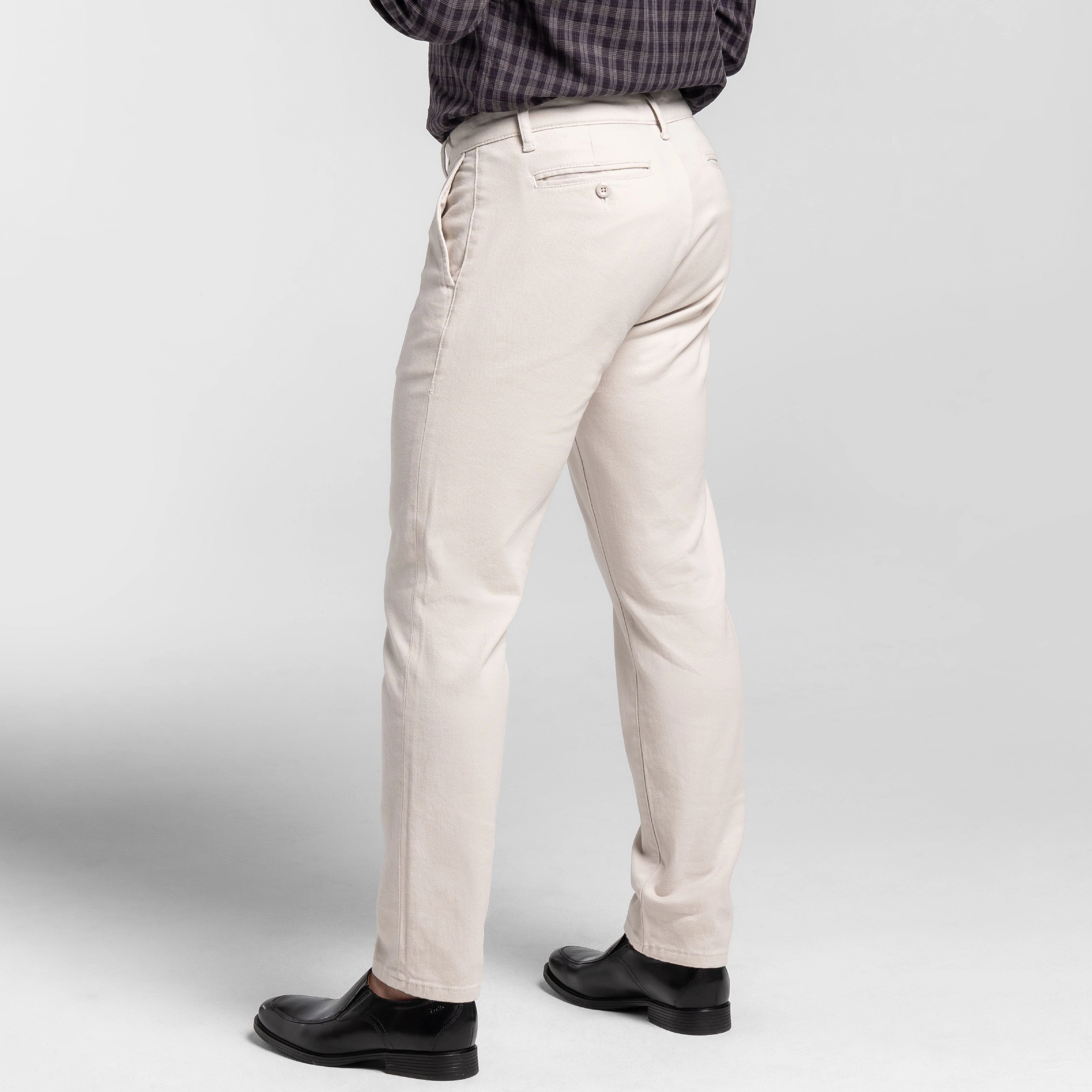 Fog Grey Washed Stretch Chino - Image 3