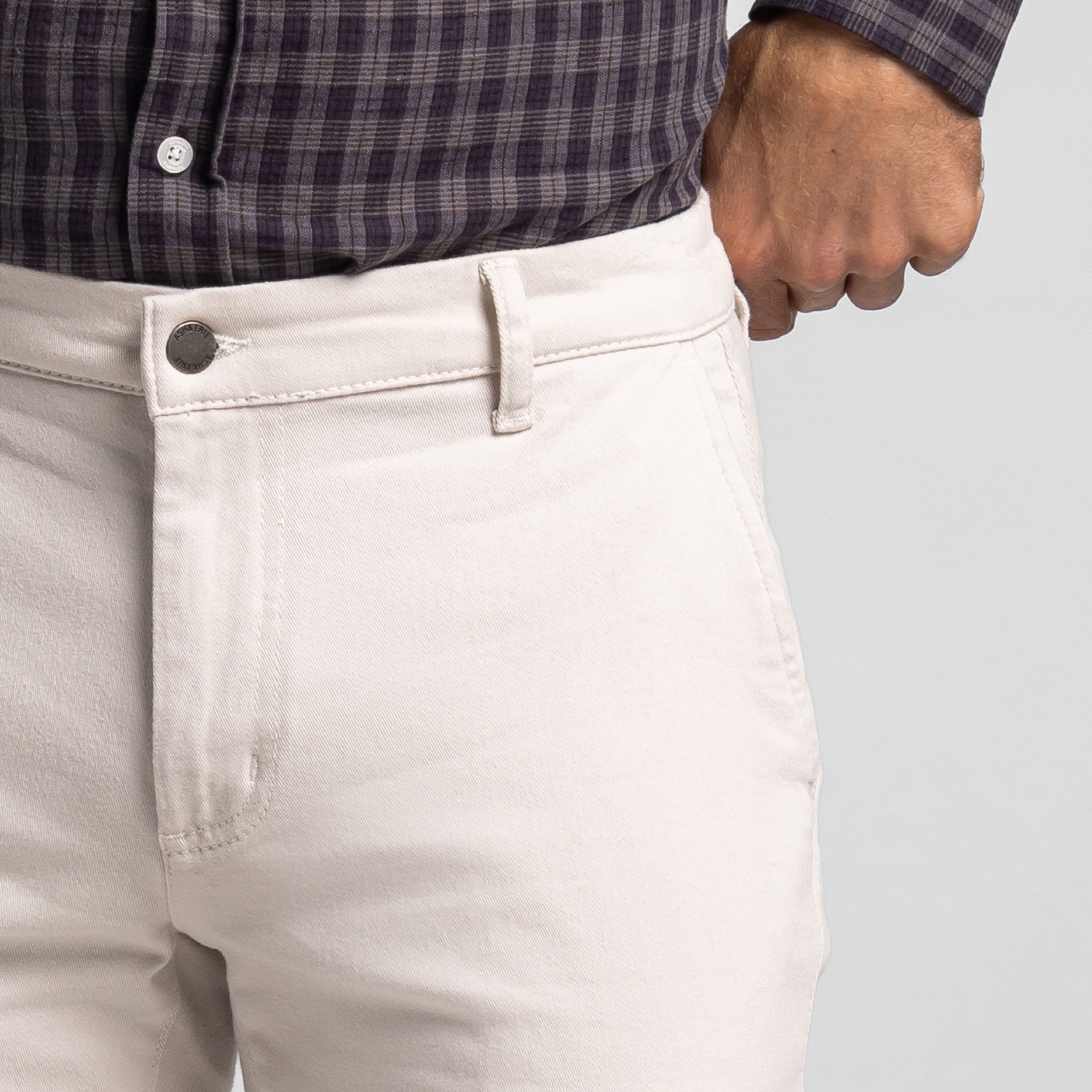 Fog Grey Washed Stretch Chino - Image 4