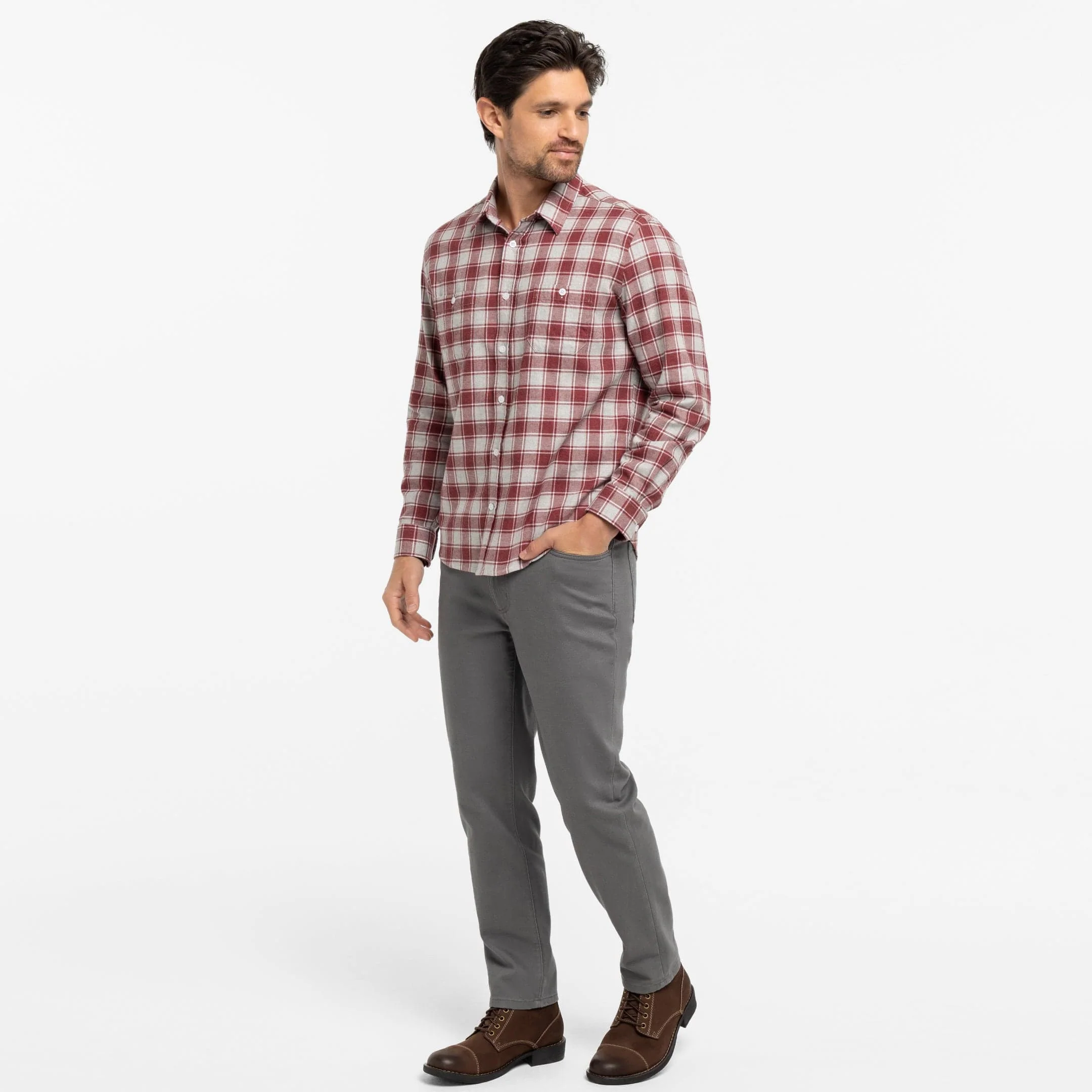 Forge Red Plaid Shirt - Image 2