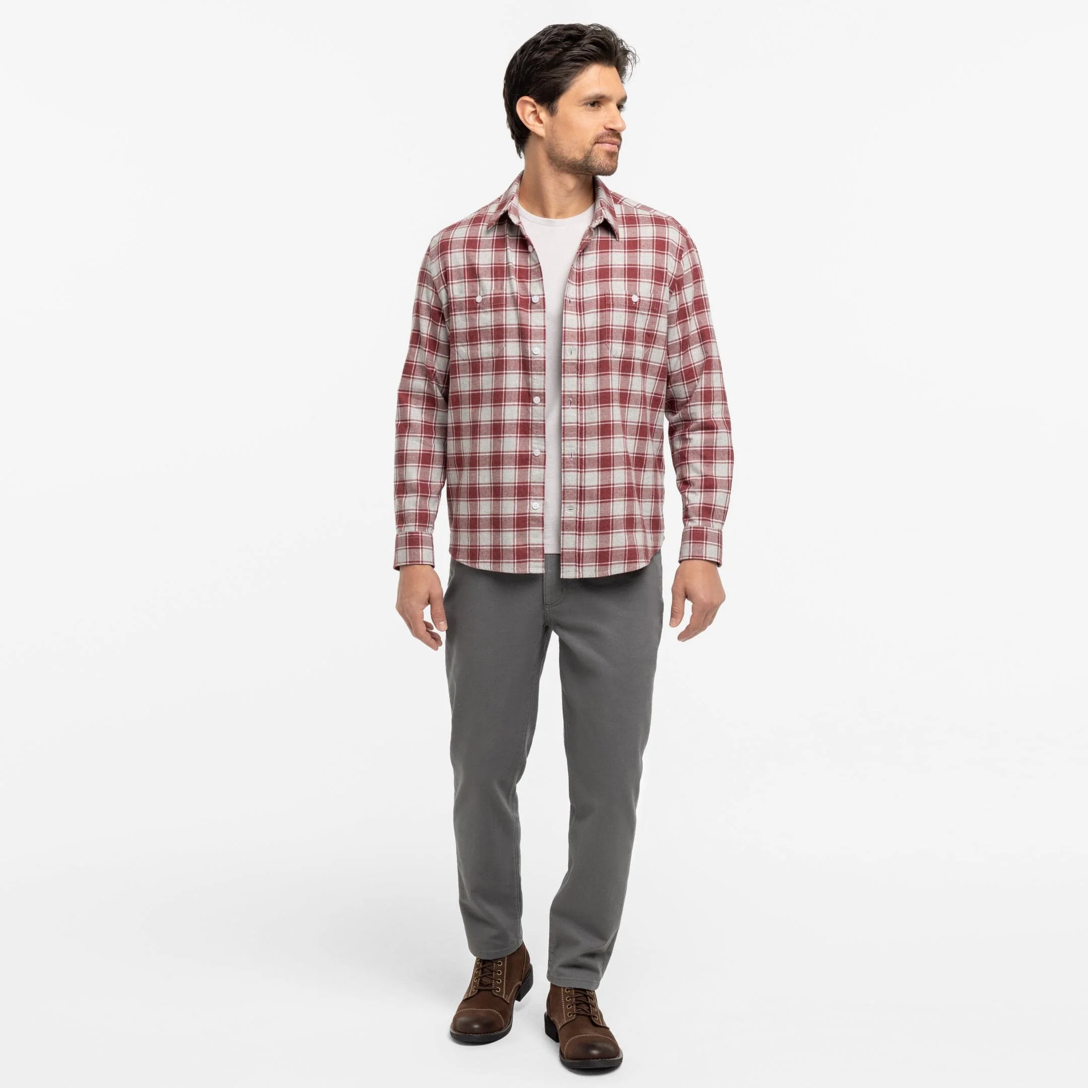 Forge Red Plaid Shirt - Image 6