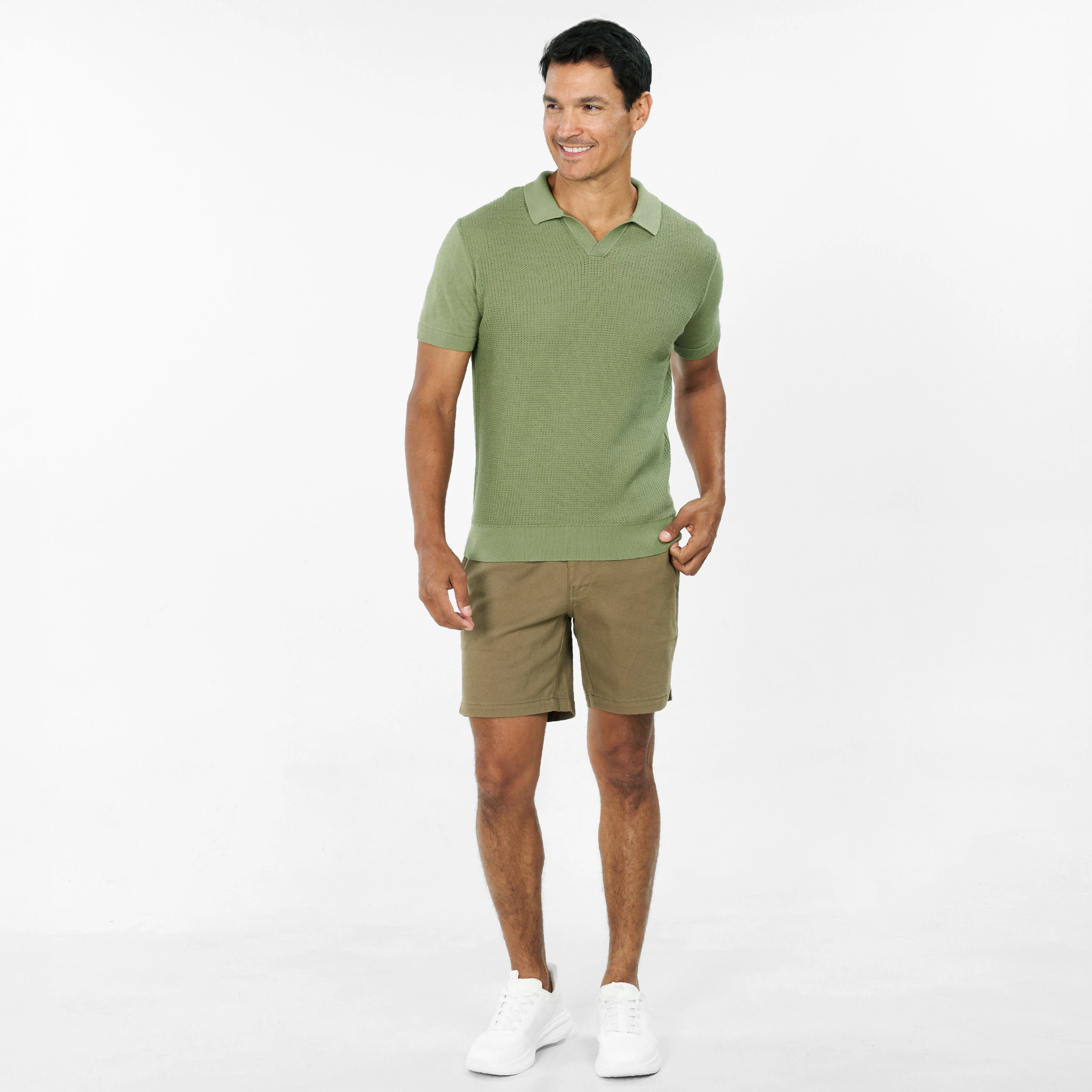 Green Knit Polo - Image 2