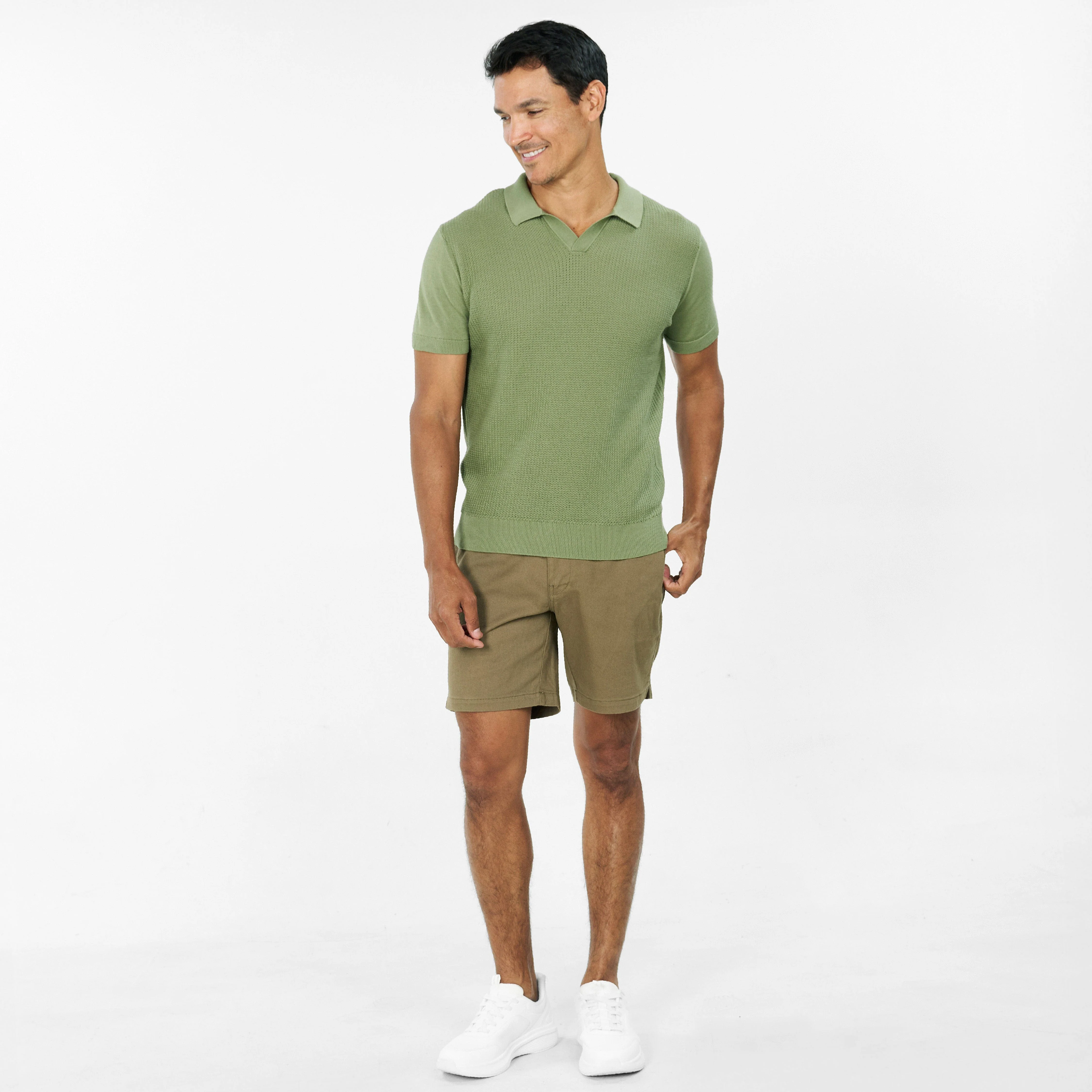 Green Knit Polo - Image 6