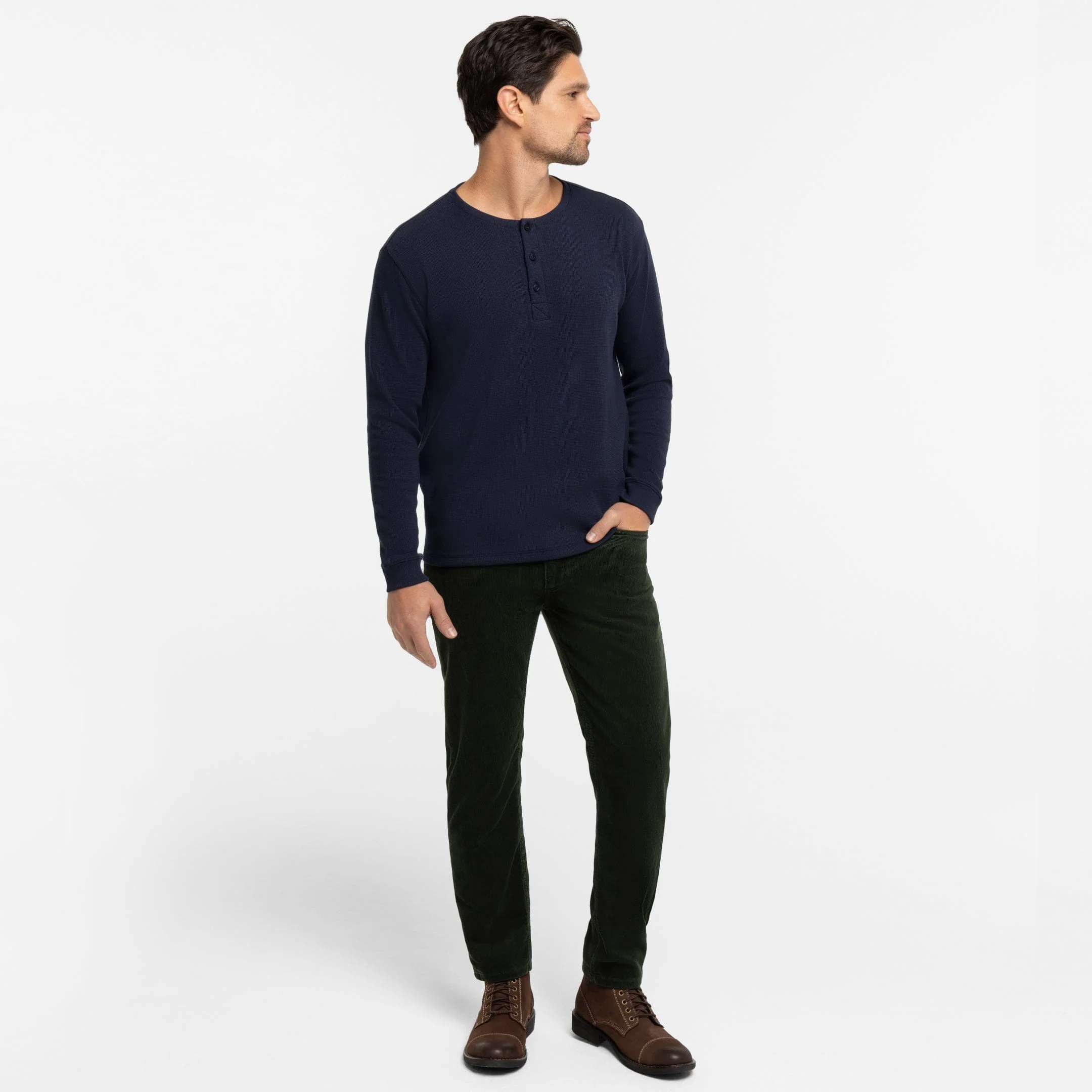 Green Stretch Corduroy Pant - Image 6