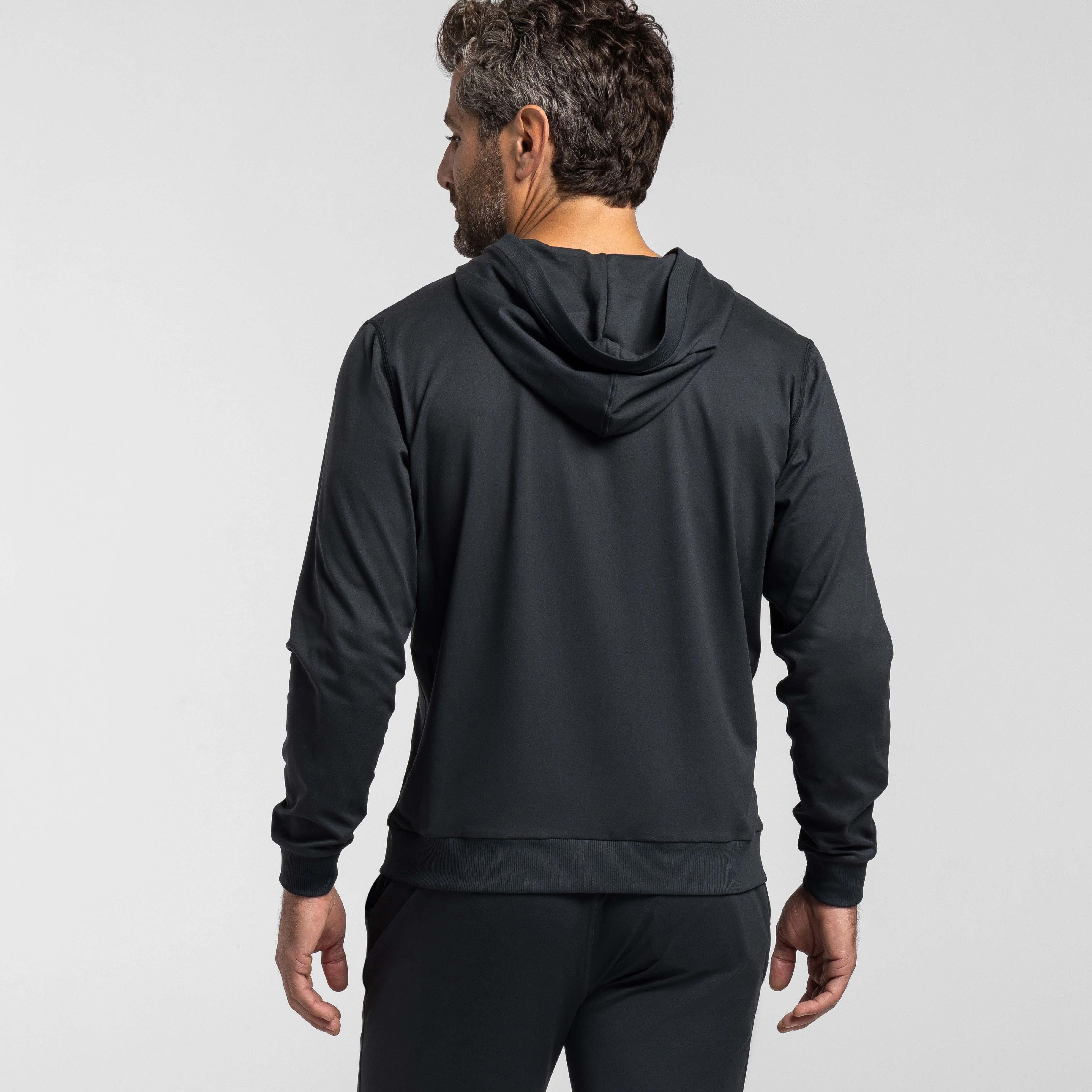 Grey CloudFlex Performance Full-Zip Hoodie - Image 3