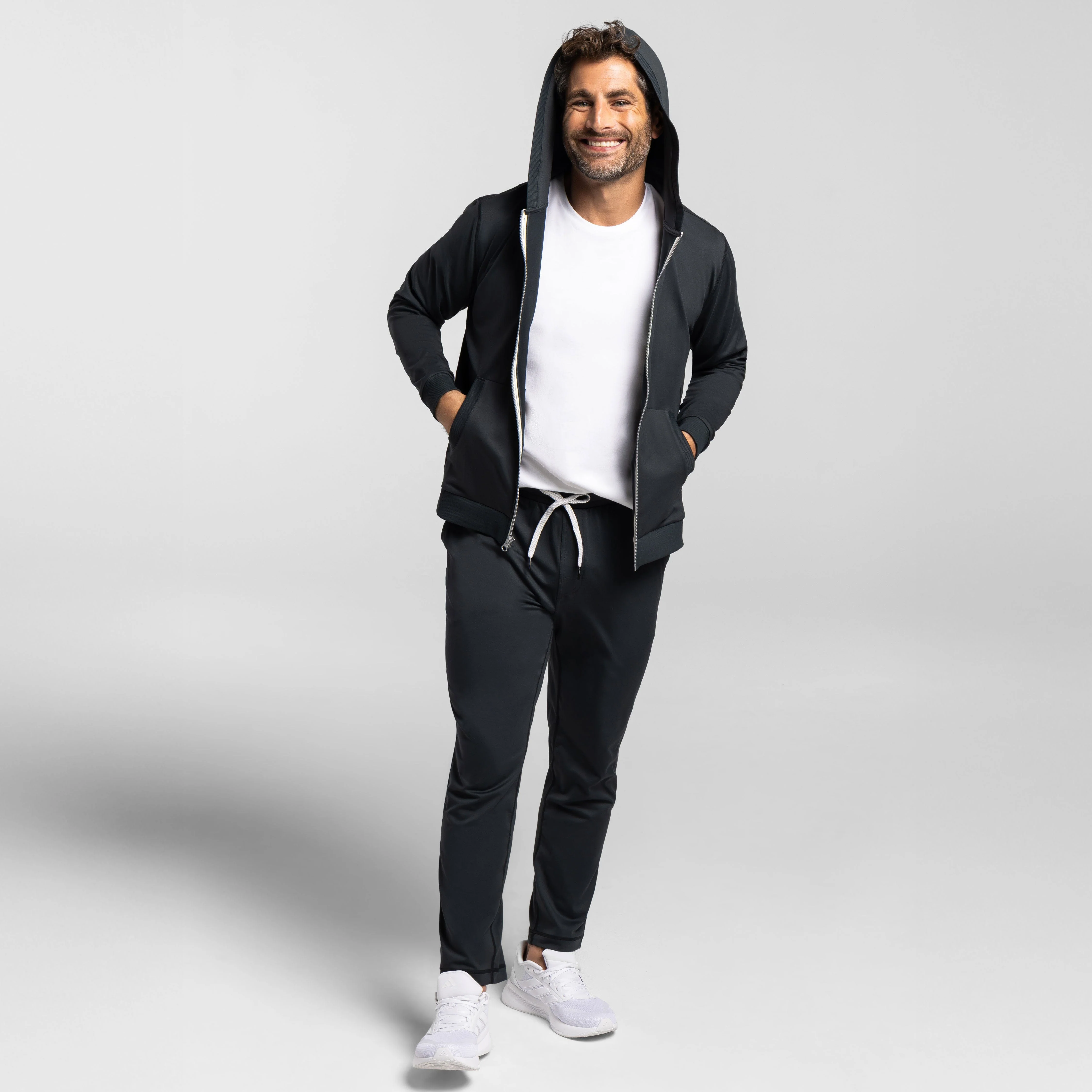 Grey CloudFlex Performance Full-Zip Hoodie - Image 6