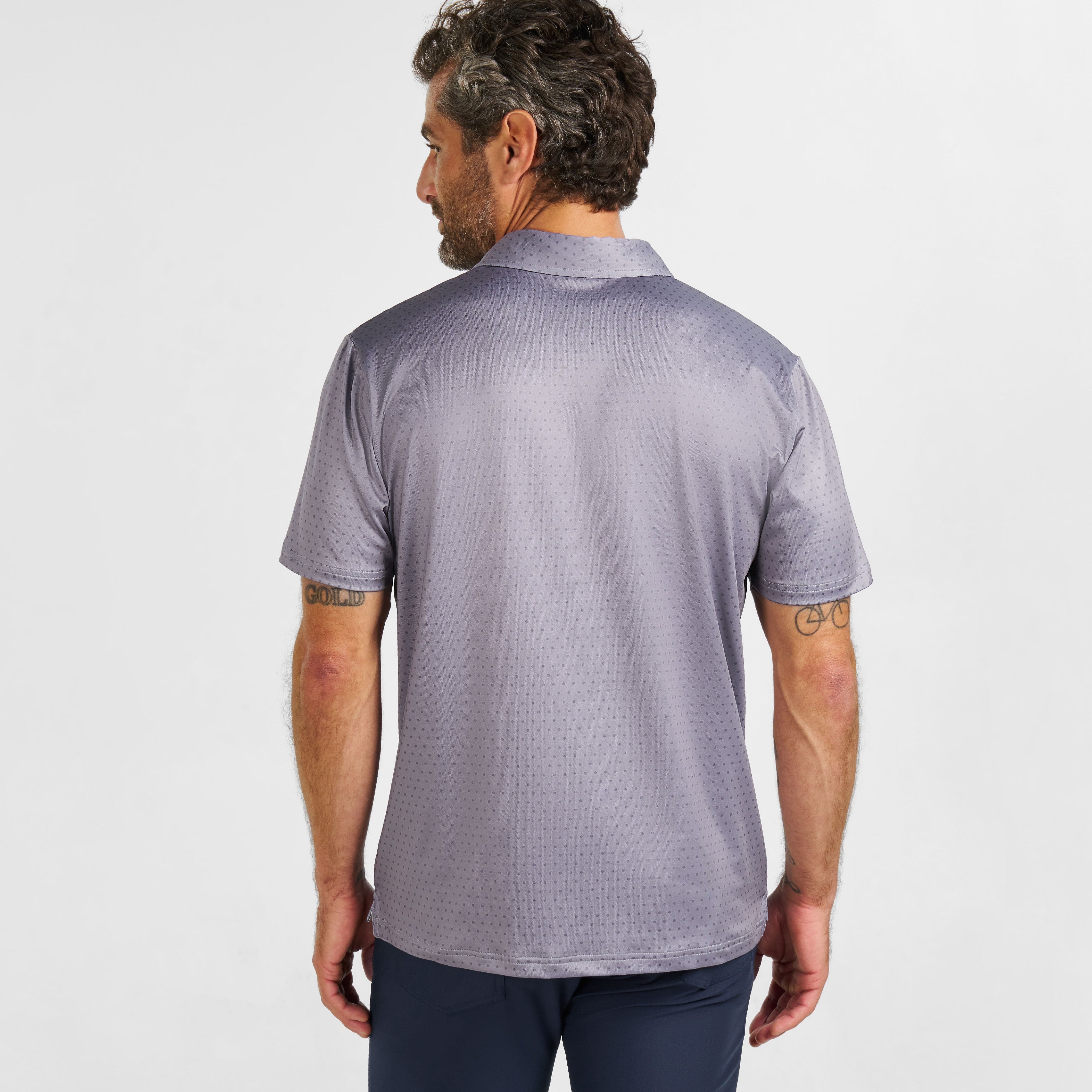 Grey Dots Tech Polo - Image 3
