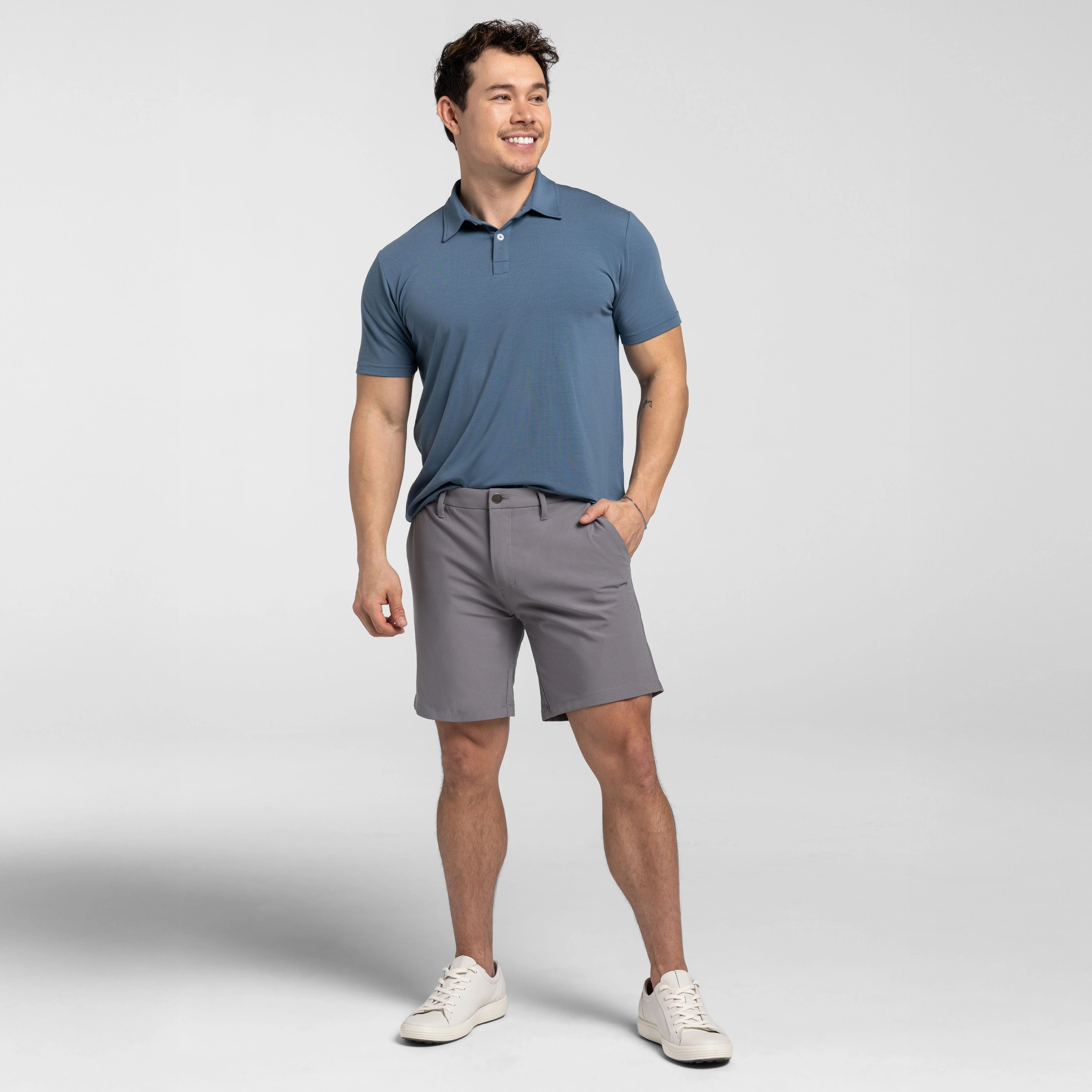 Grey Hybrid XYZ Chino Short - Image 2