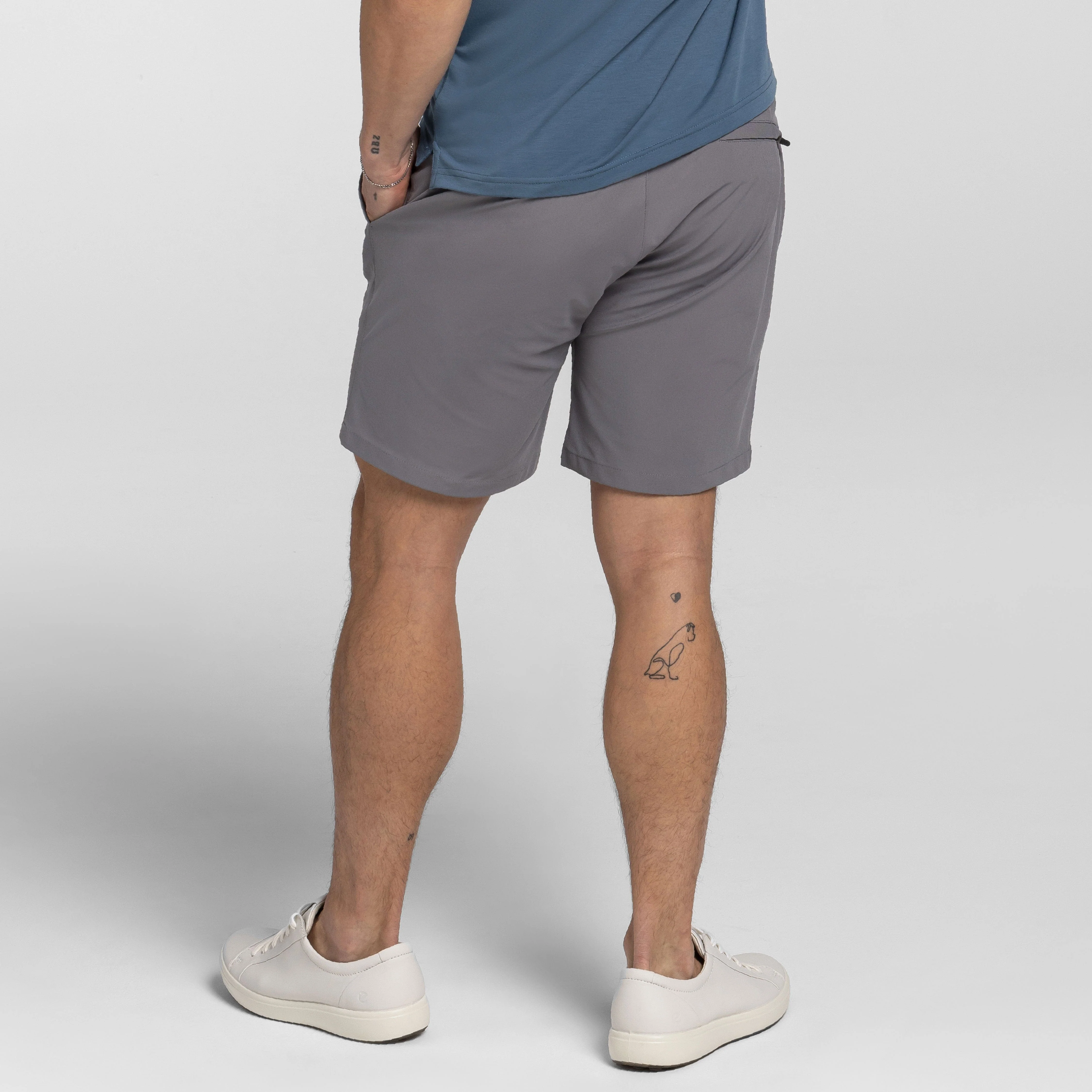 Grey Hybrid XYZ Chino Short - Image 3