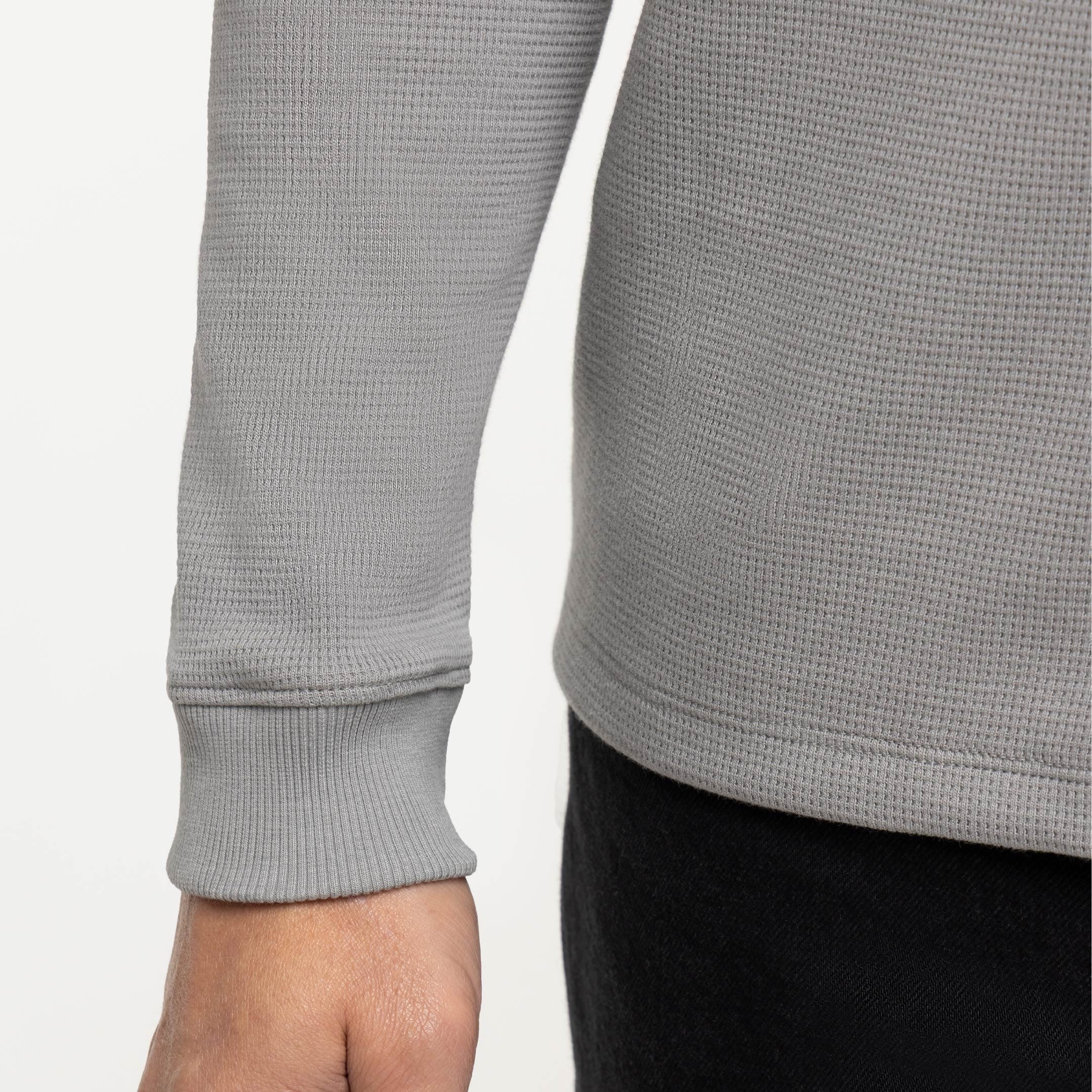 Grey Waffle Henley - Image 5
