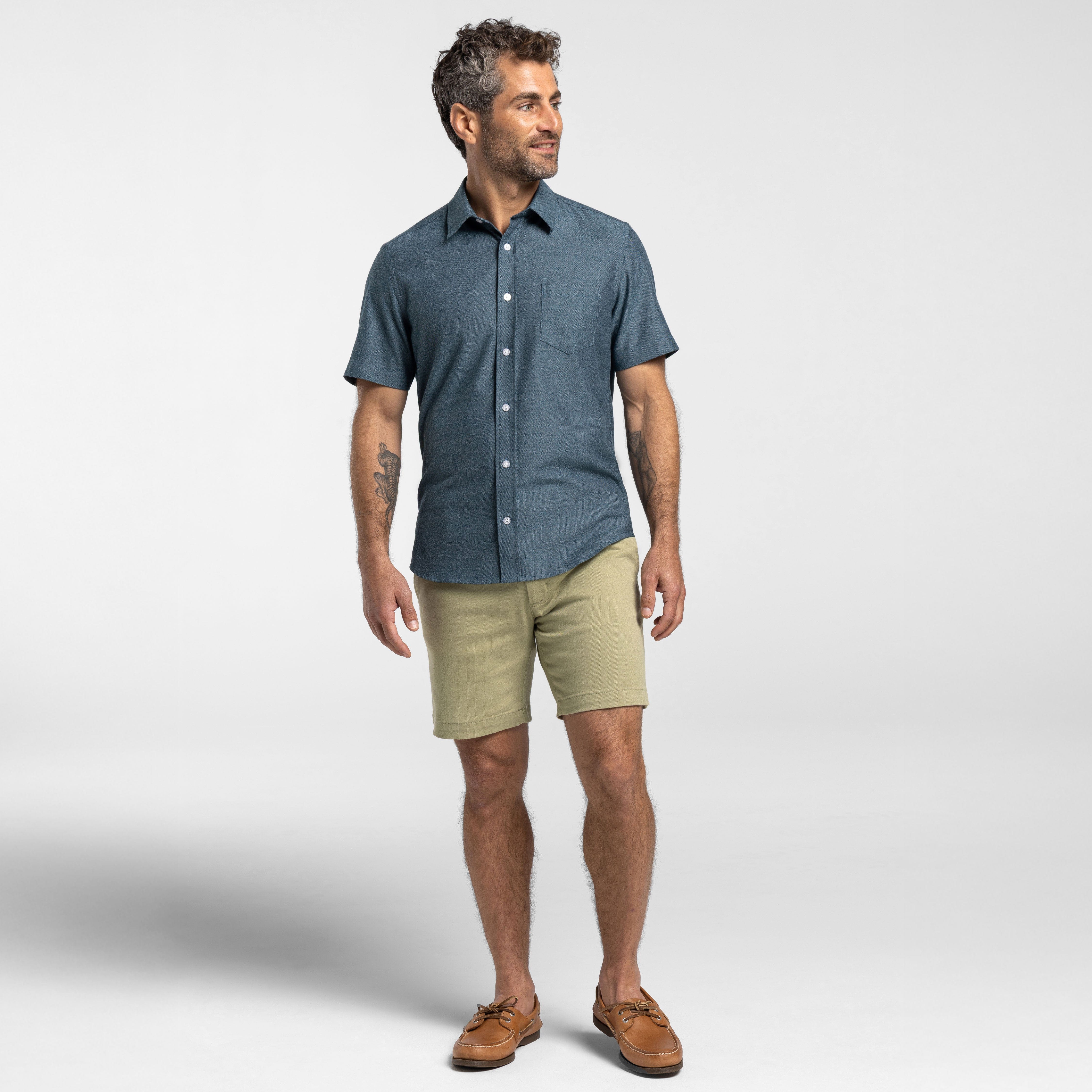 Heather Azure Short Sleeve Shirt - Image 2