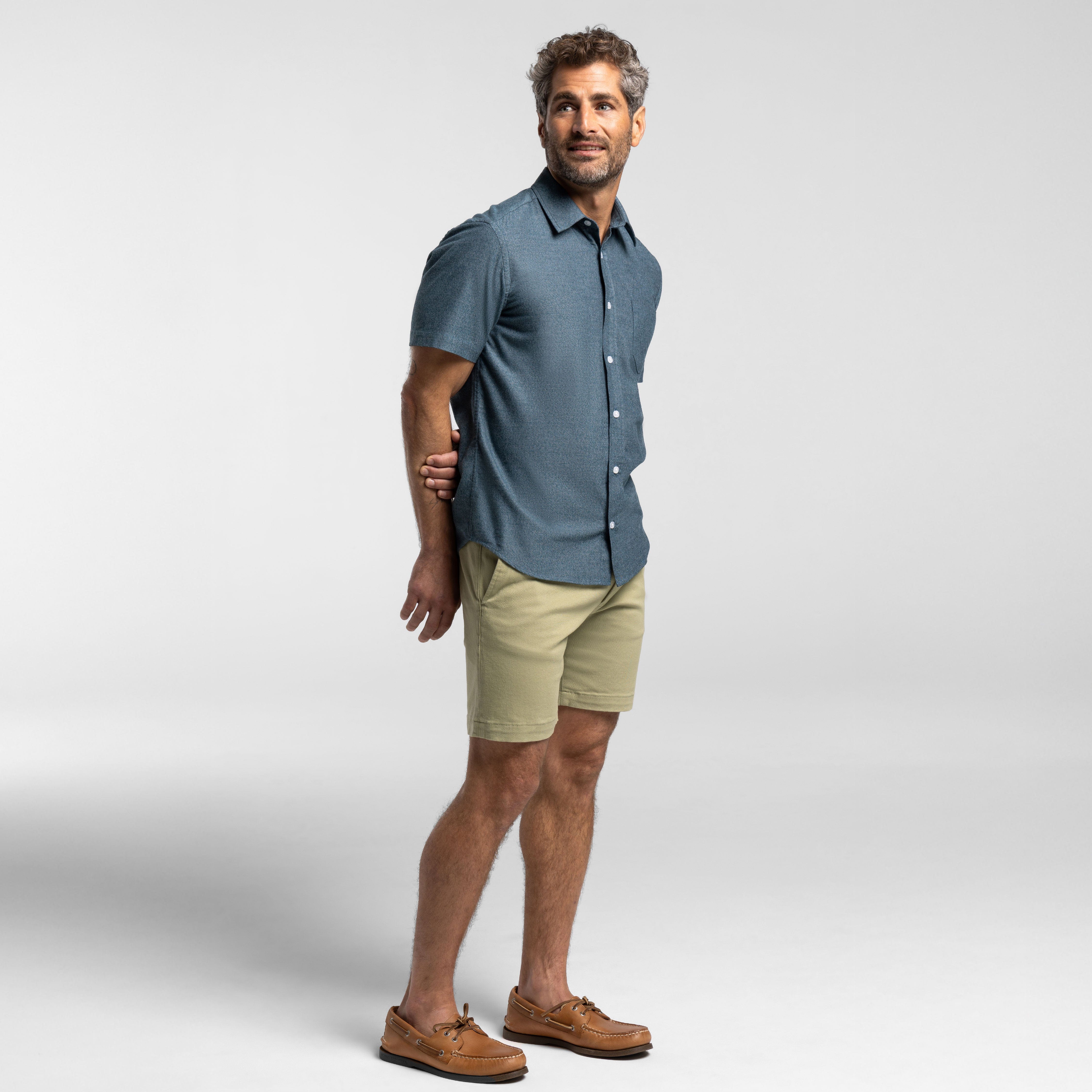 Heather Azure Short Sleeve Shirt - Image 6