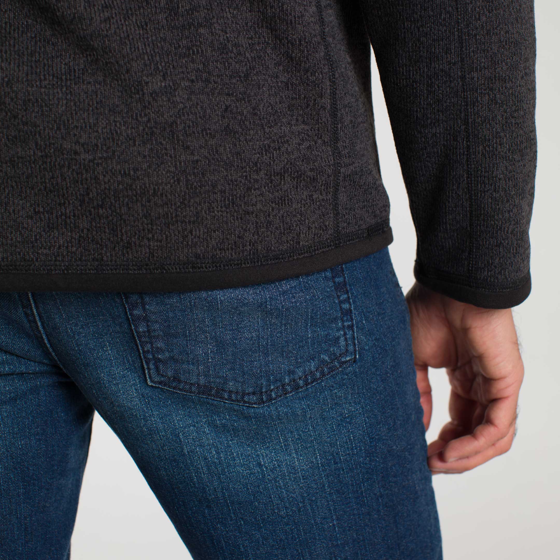 Heather Black Quarter-Zip Fleece - Image 5