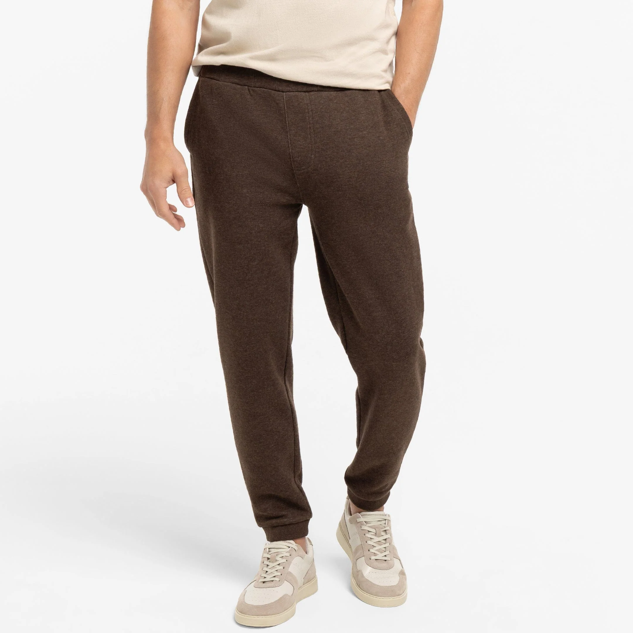 Heather Brown French Terry Jogger