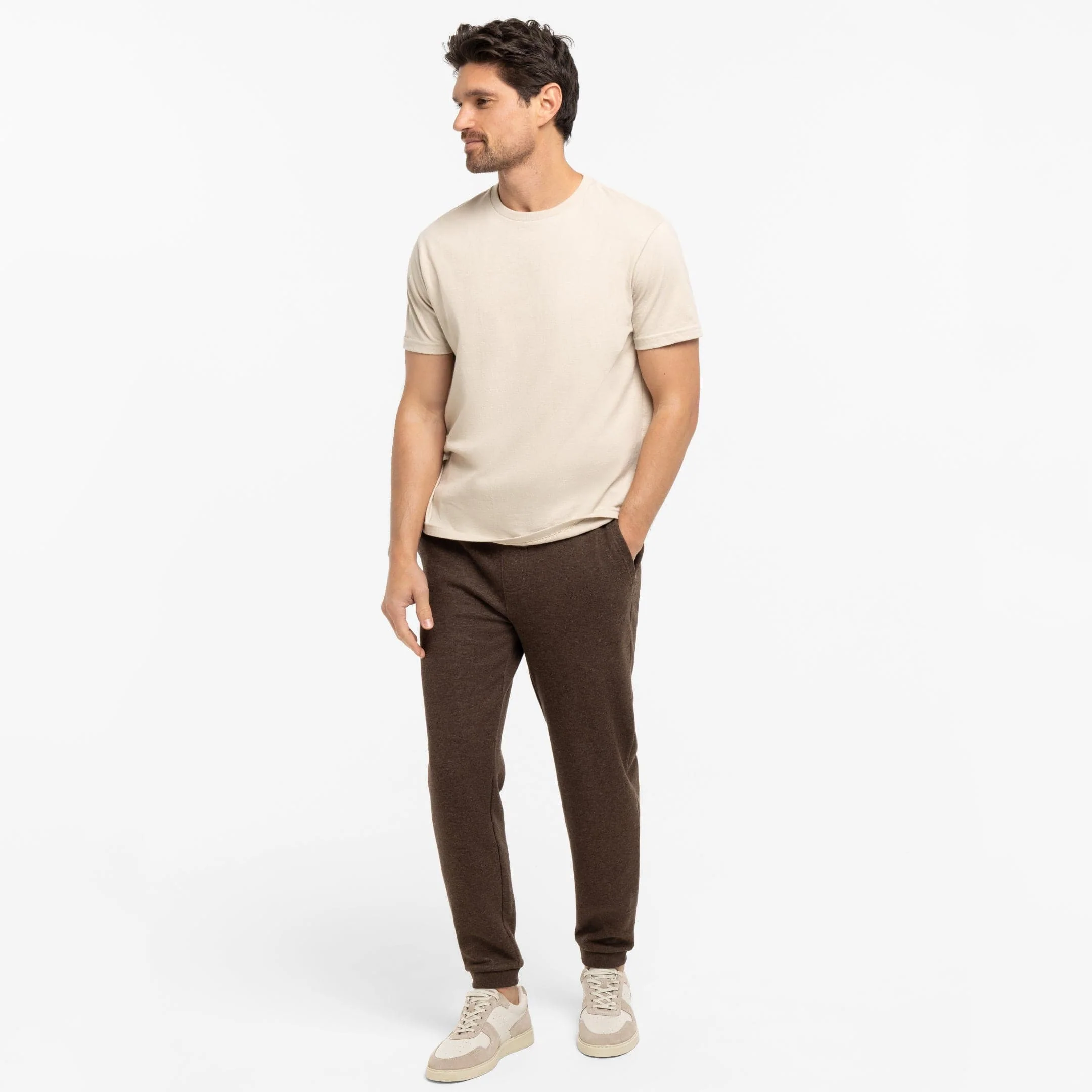 Heather Brown French Terry Jogger - Image 6