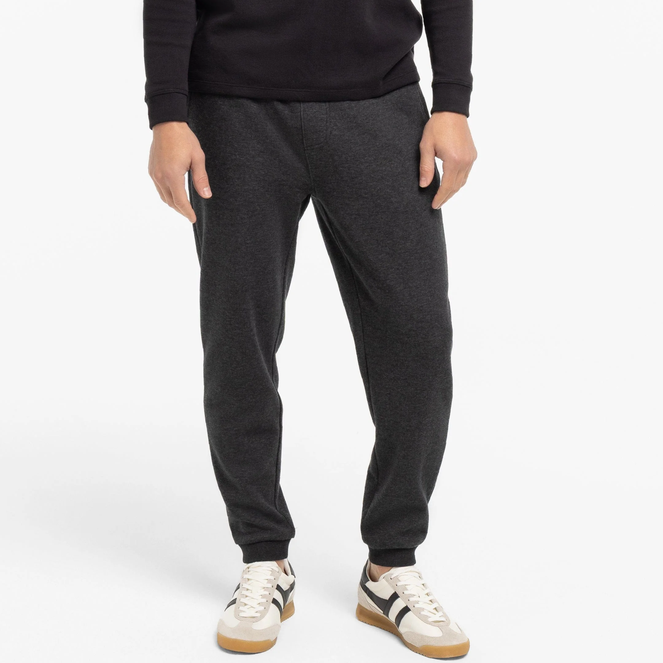 Heather Charcoal French Terry Jogger