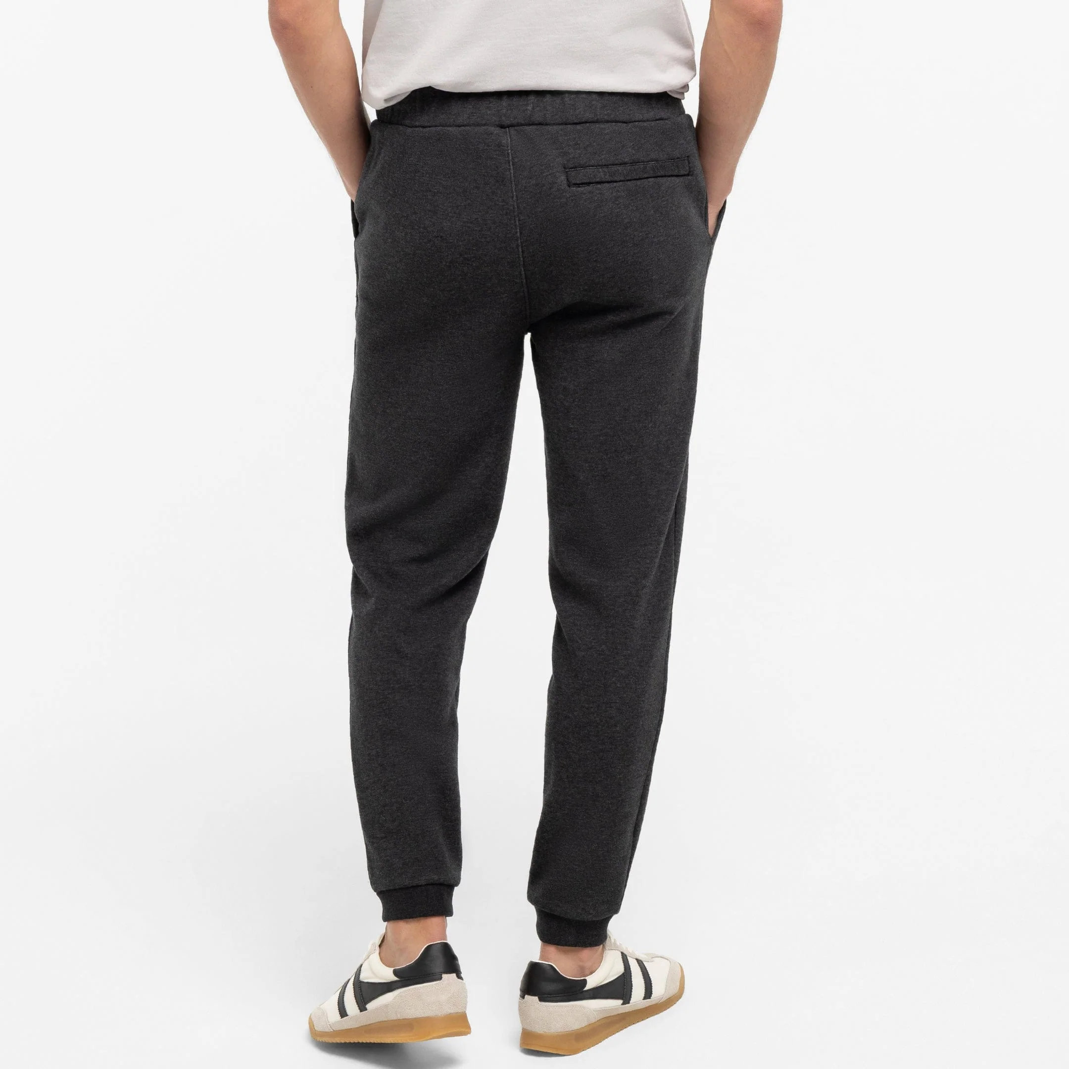Heather Charcoal French Terry Jogger - Image 3