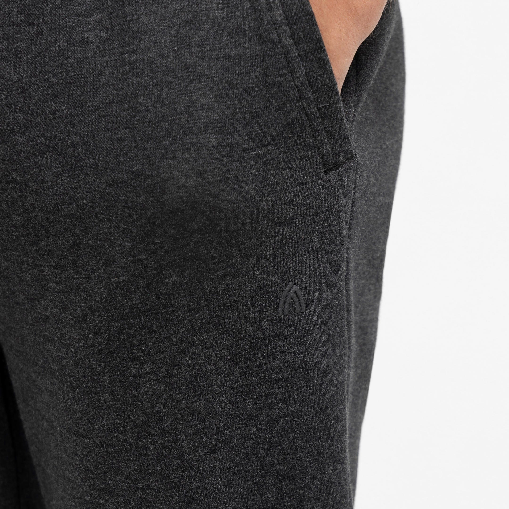 Heather Charcoal French Terry Jogger - Image 5